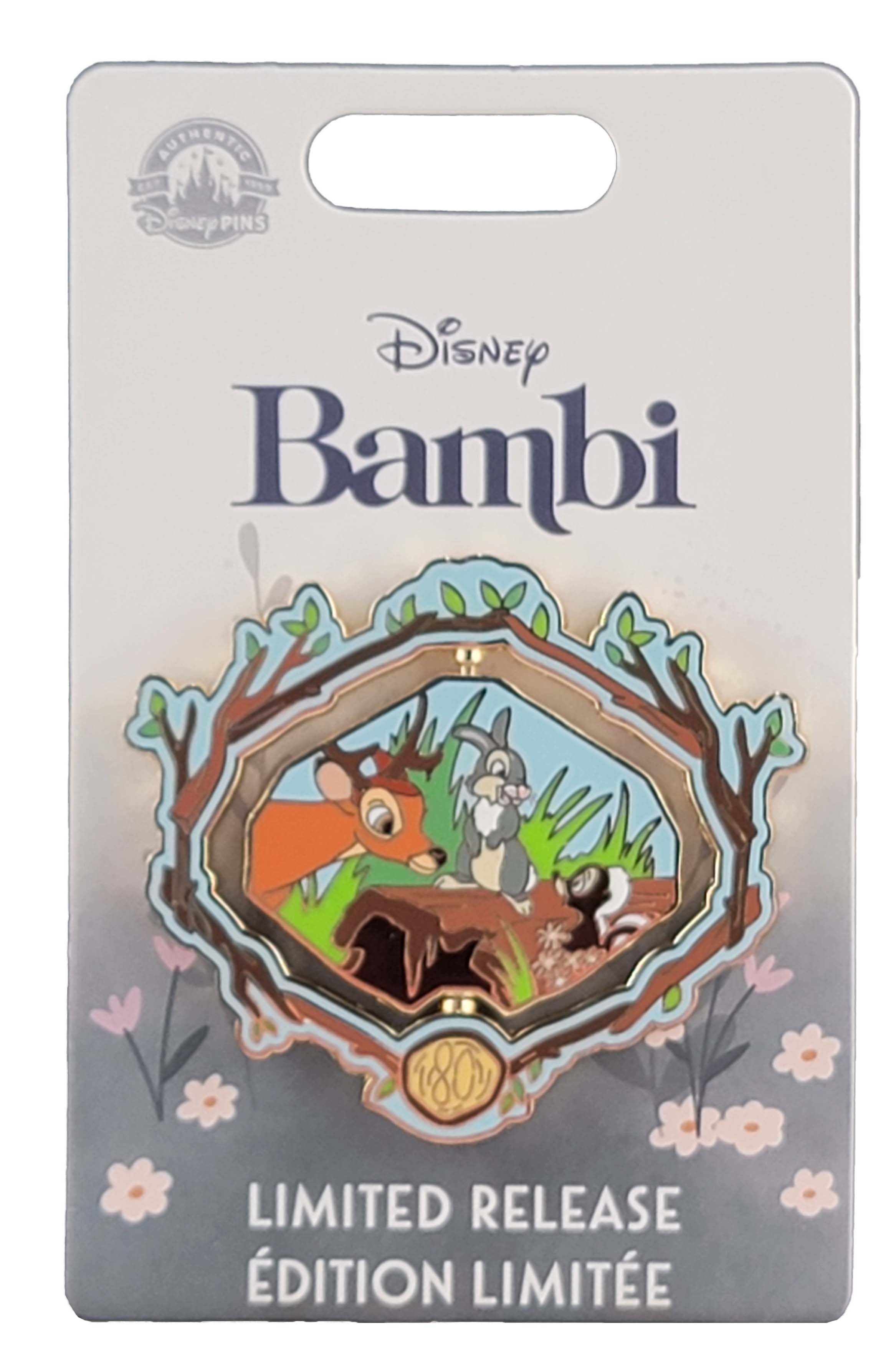 Disney Pin - Bambi - Spinner - 80th Anniversary, view 1
