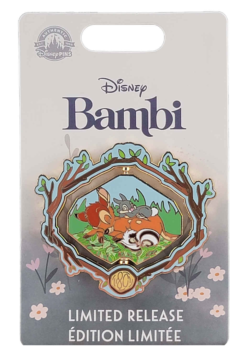 Disney Pin - Bambi - Spinner - 80th Anniversary, view 2