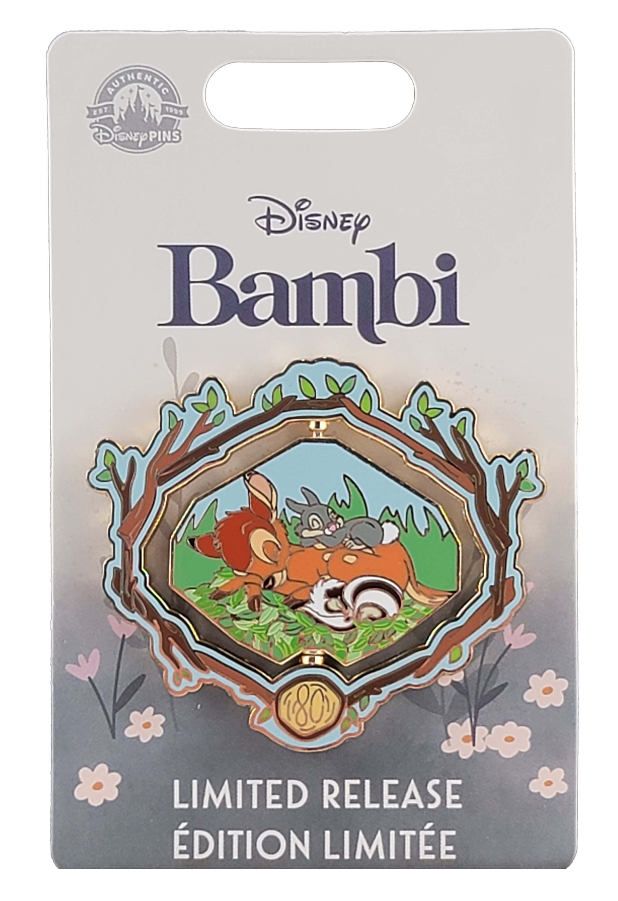 Disney Pin - Bambi - Spinner - 80th Anniversary, view 2