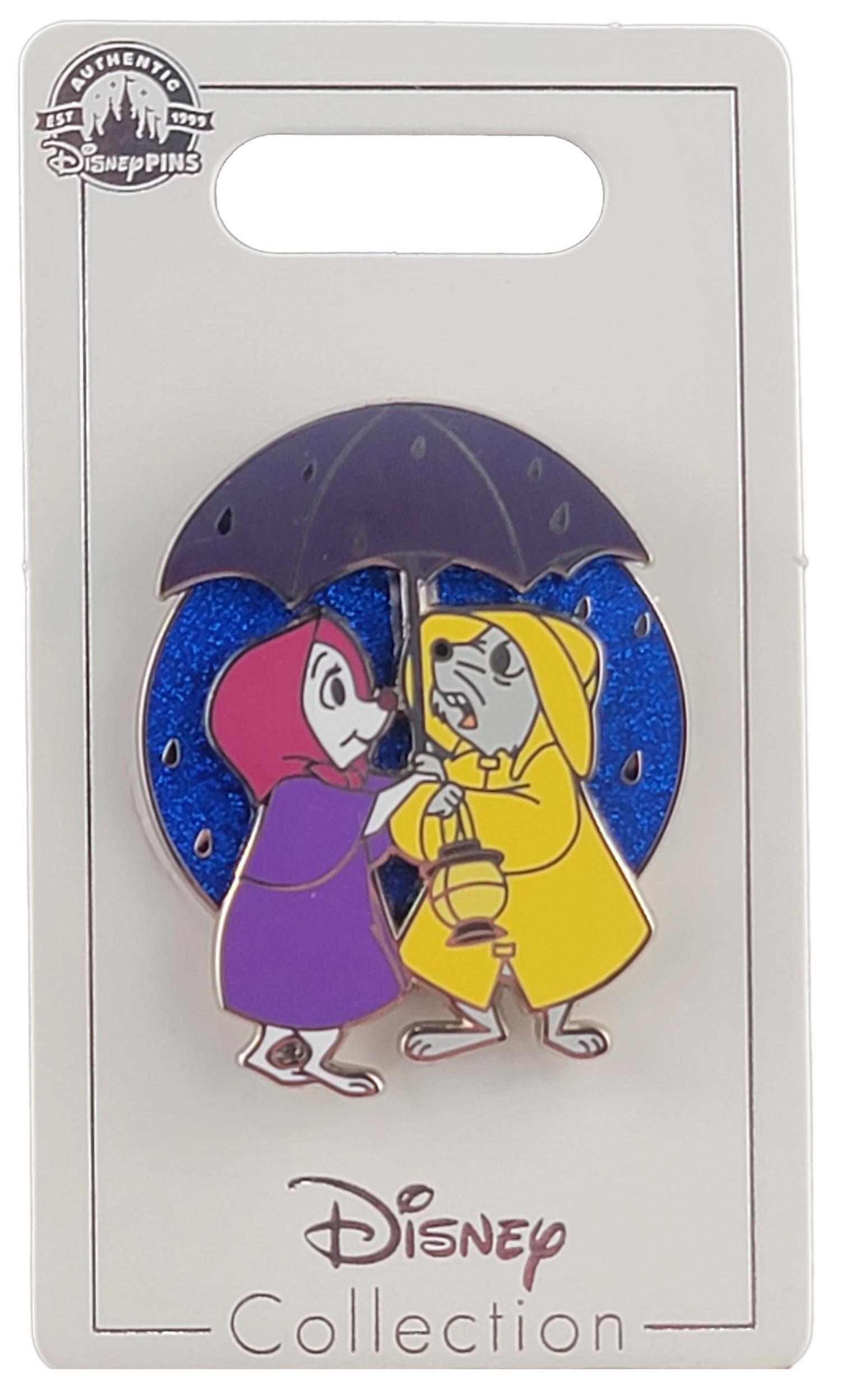 Disney Pin - Rescuers - Bernard and Bianca - Umbrella