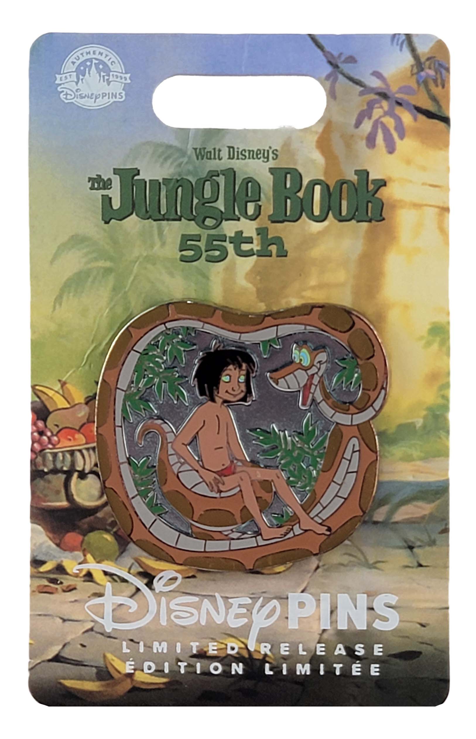 Disney Pin - The Jungle Book - 55th Anniversary - Mowgli and Kaa