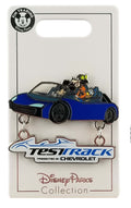 Disney Pin - EPCOT Test Track - Mickey, Goofy and Donald - Dangle - front view