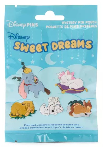 Disney Pin - Sweet Dreams - Mystery Pouch - 5 Pin Pack - Sealed