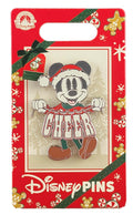 Disney Pin - Christmas Holiday 2022 - Mickey Mouse Santa Hat - Cheer Sign