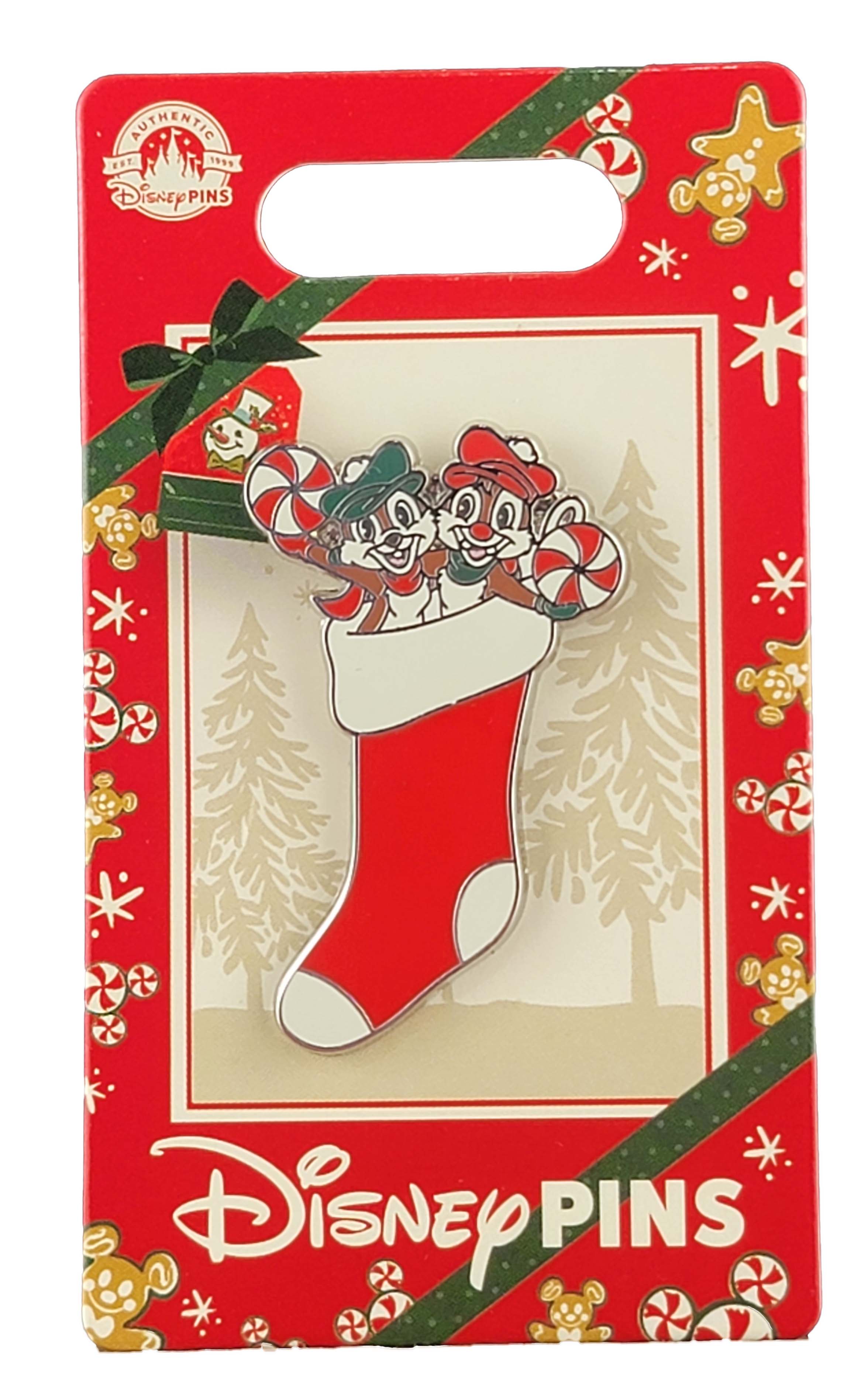 Disney Pin - Christmas Holiday 2022 -Chip and Dale - Stocking