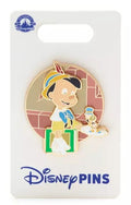 Disney Pin - Pinocchio Holding Jiminy Cricket - Green Book