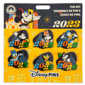 Disney Pin - Booster Set - Dated 2023 Mickey and Friends - 6-Pin Set - front view