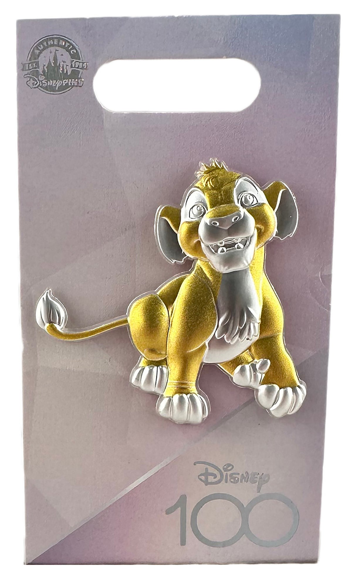 Disney Pin - Disney 100 Celebration - Platinum Simba