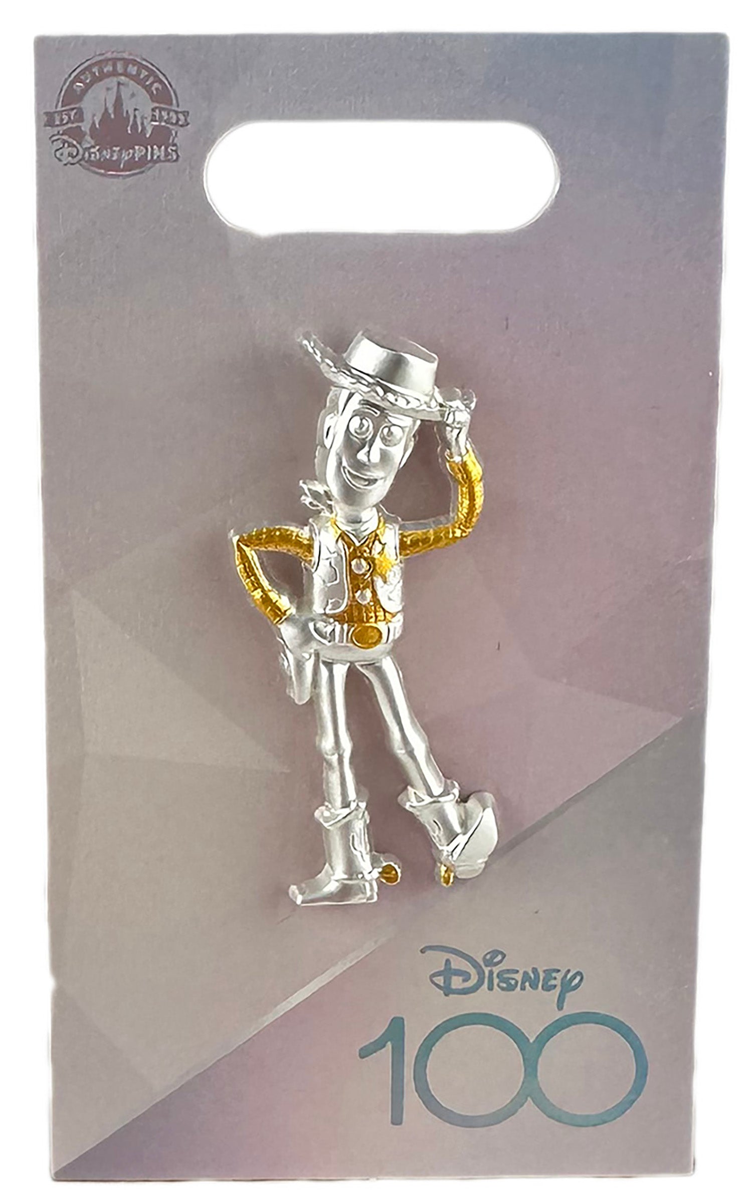 Disney Pin - Disney 100 Celebration - Platinum - Toy Story - Woody