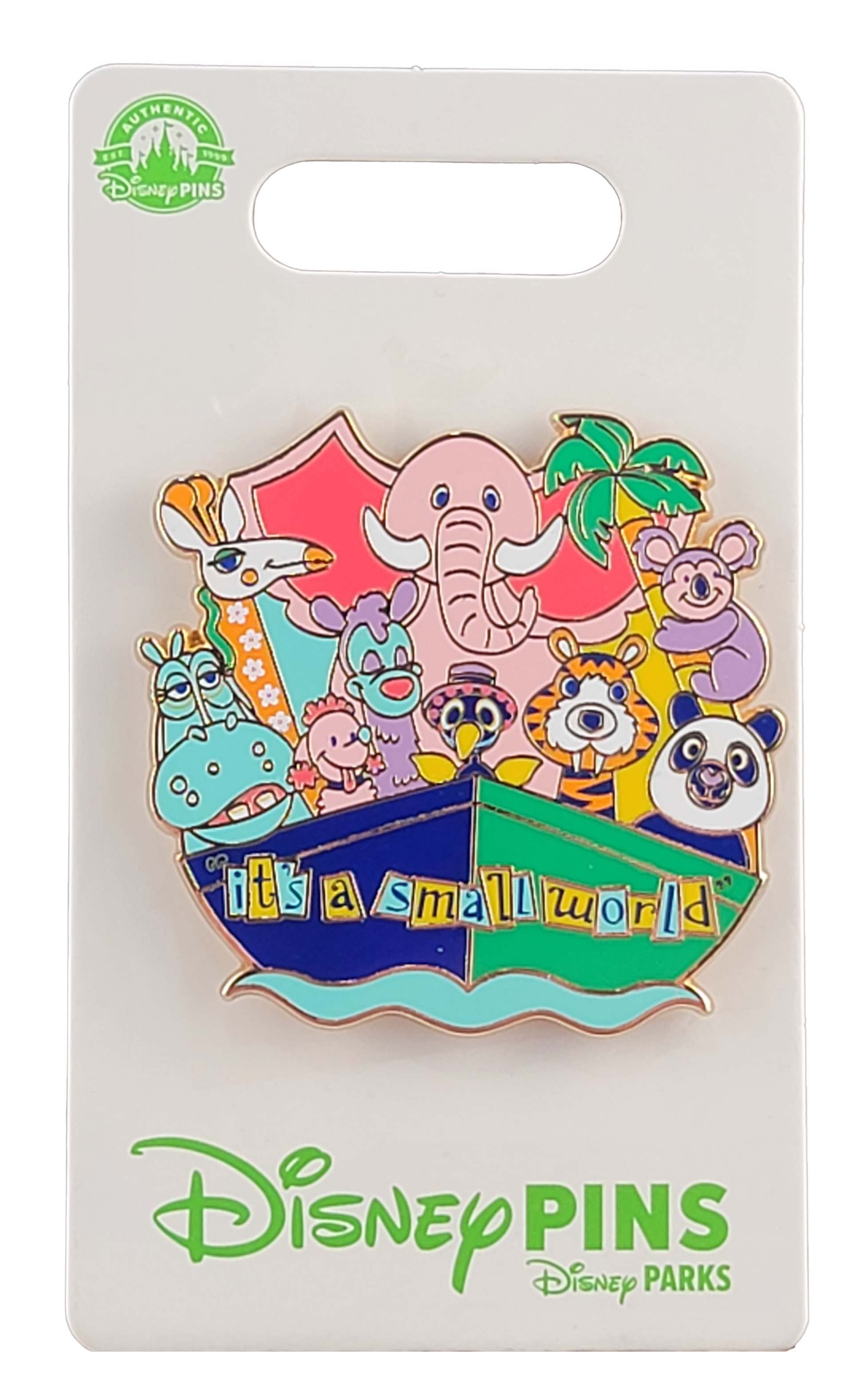 Disney Pin - It's a Small World - Animals on Boat