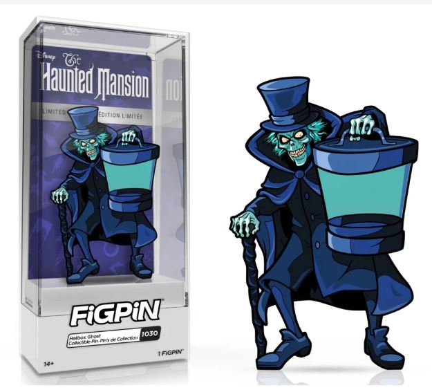 Disney Pin - FiGPiN - The Haunted Mansion - Hatbox Ghost #1030 - front view