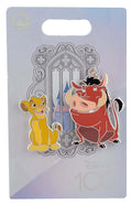 Disney Pin - Disney 100 Celebration - Platinum - Simba, Timon and Pumbaa