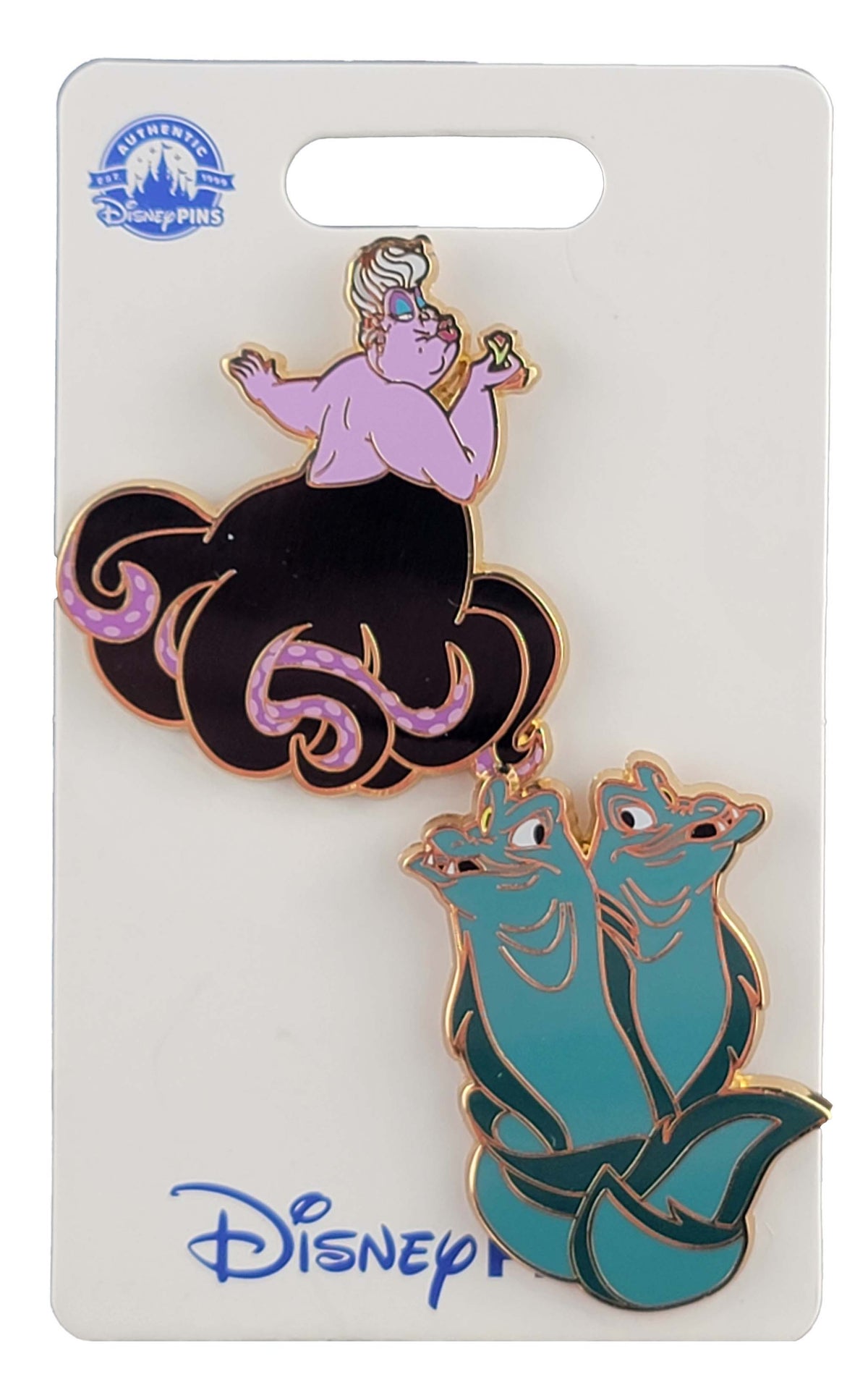 Disney Pin - The Little Mermaid - Ursula, Flotsam and Jetsam - 2-Pin Set - front view