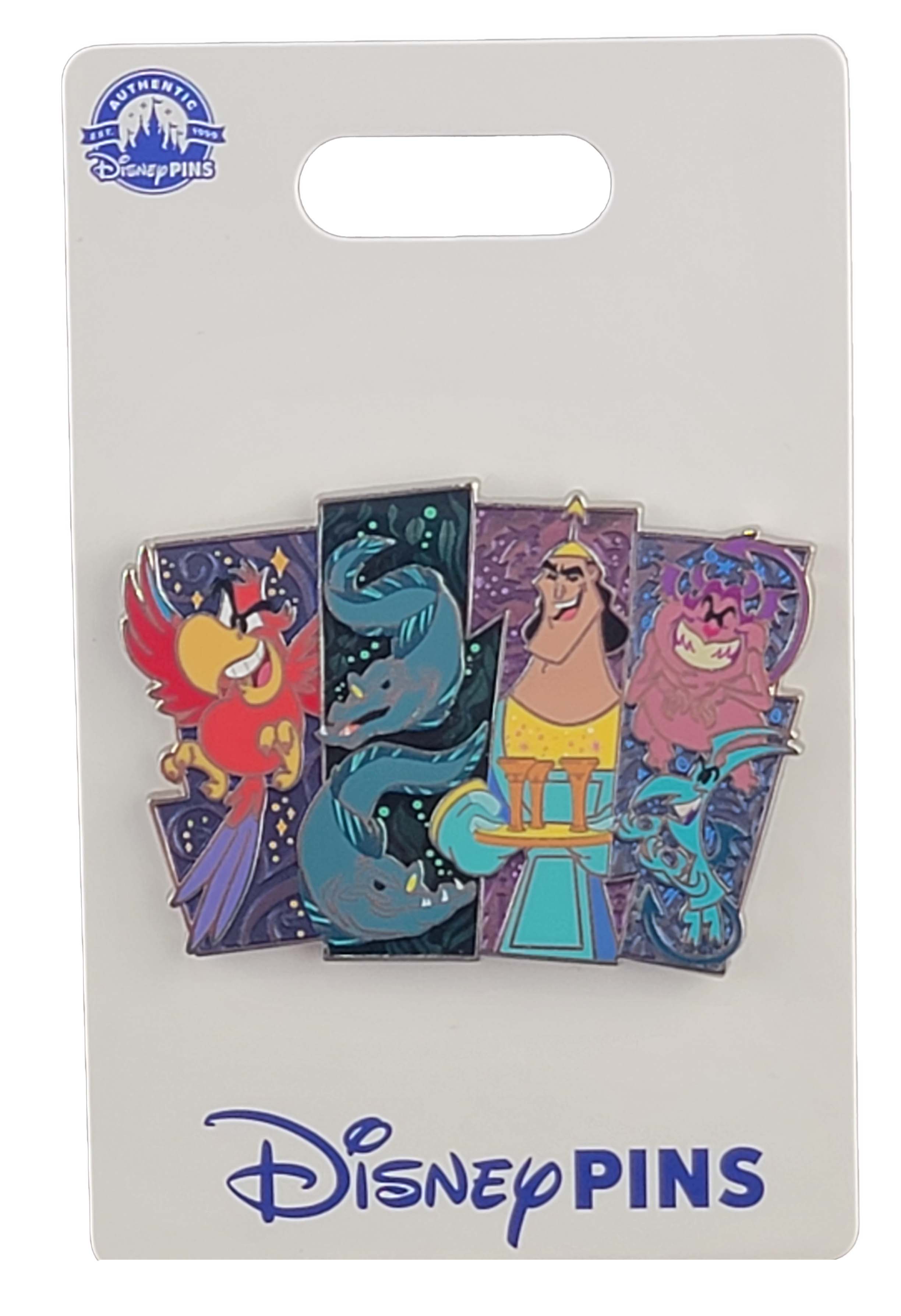Disney Pin - Villains Sidekicks - Lago, Flotsam and Jetsam, Kronk, Pain and Panic