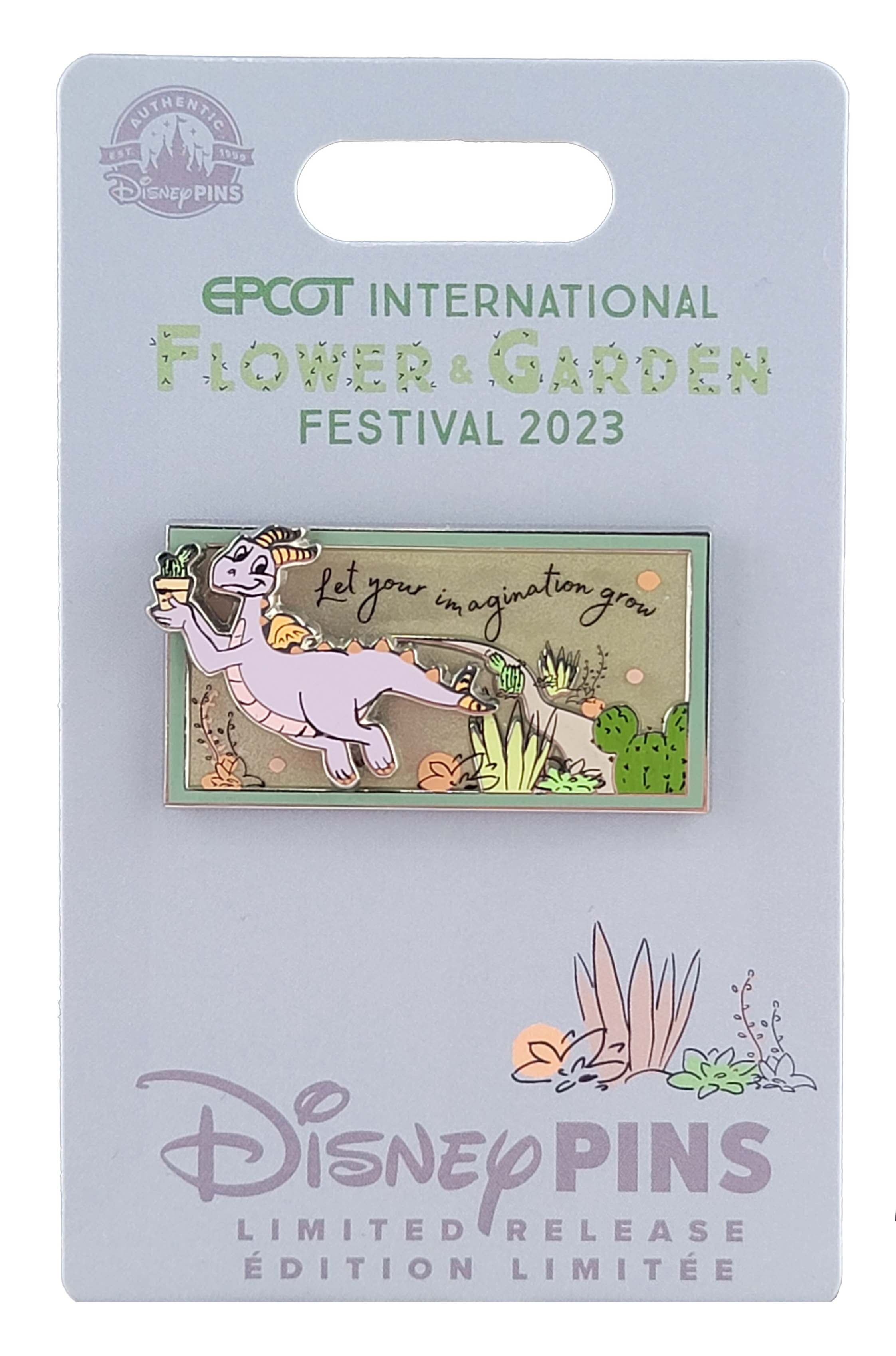 Disney Pin - Figment - Flower and Garden Festival - 2023 - Let Your Imagination Grow
