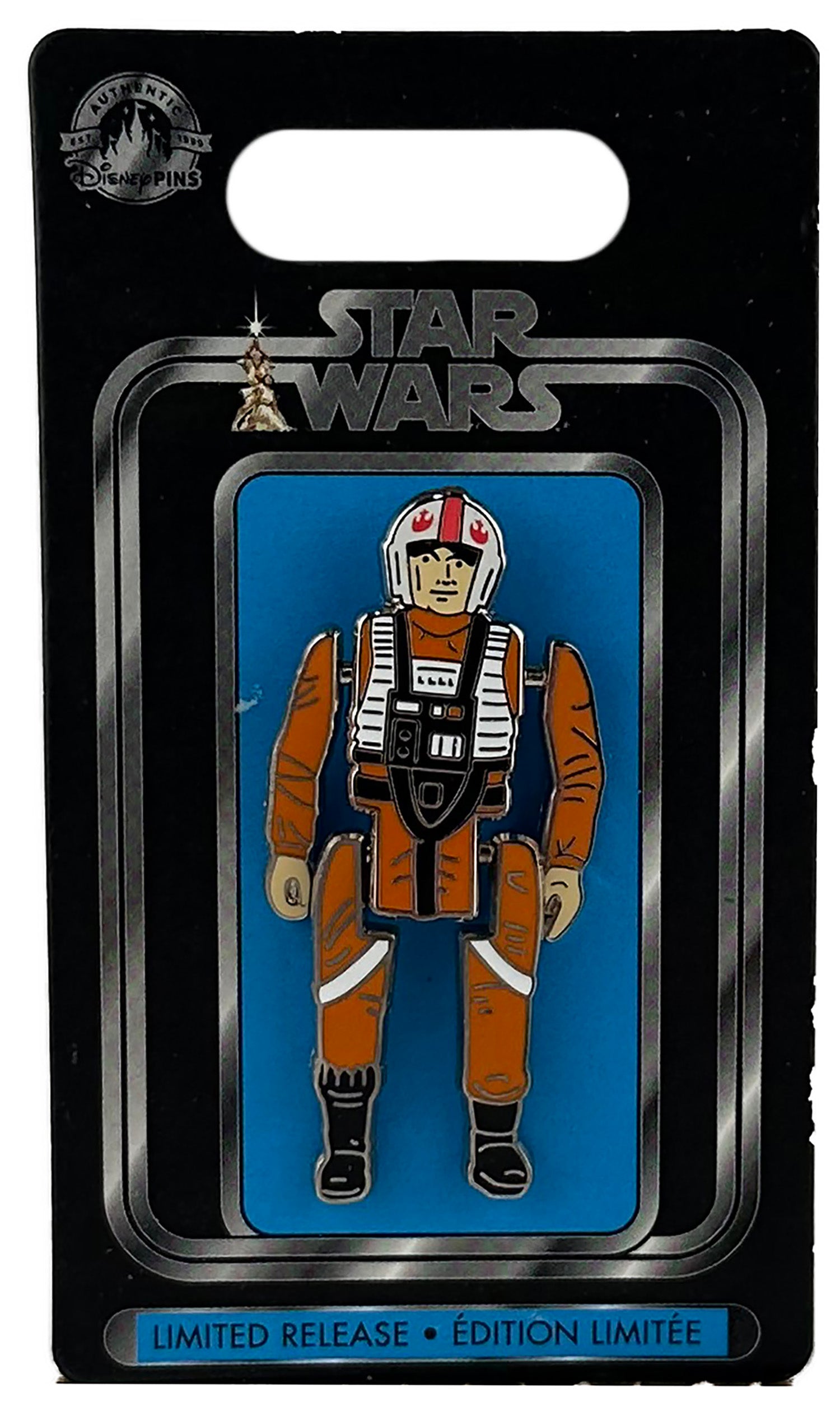 Disney Pin - Star Wars - Action Figure - Luke Skywalker - X Wing Pilot