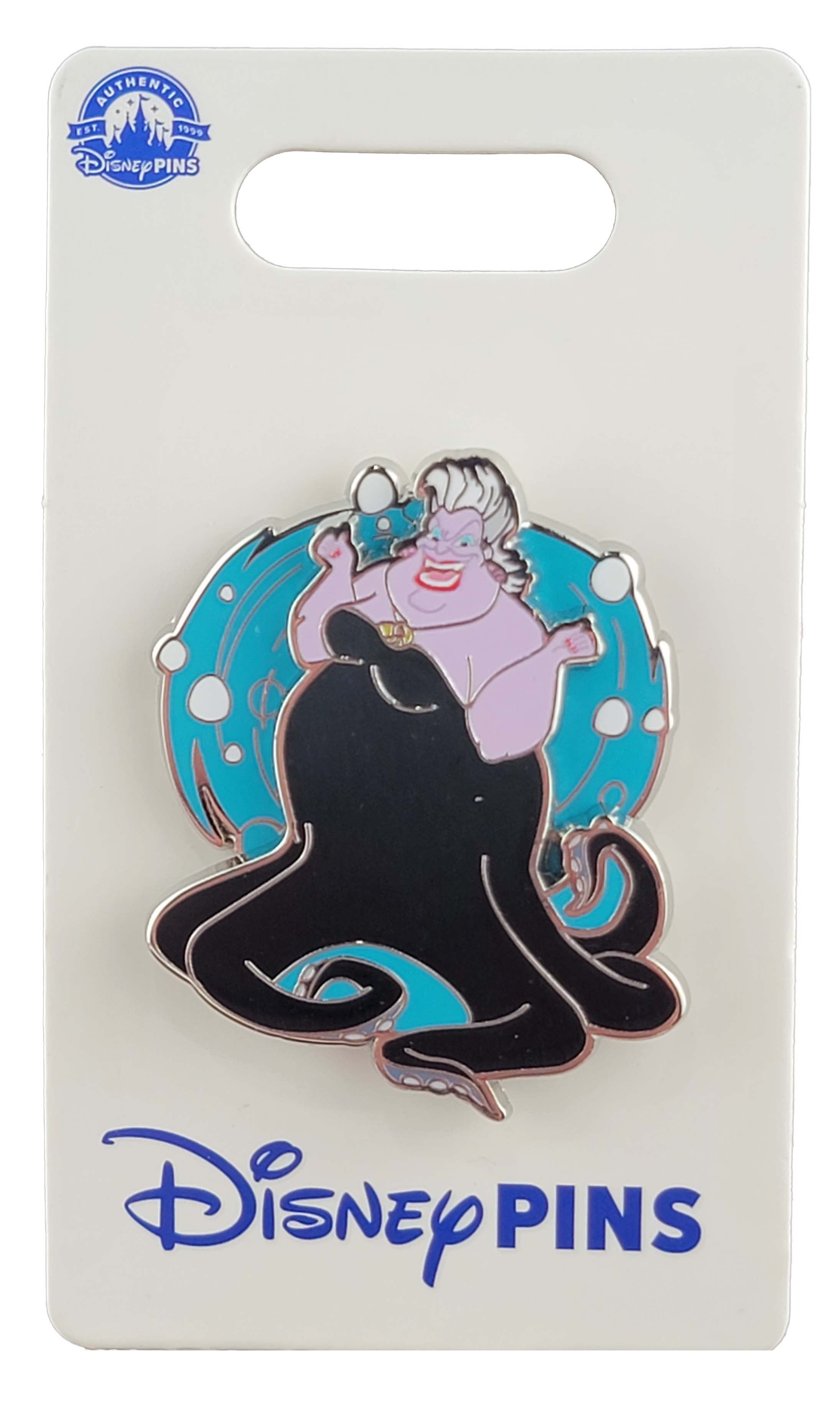 Disney Pin - Villains - The Little Mermaid - Ursula - Blue Wave with Bubbles