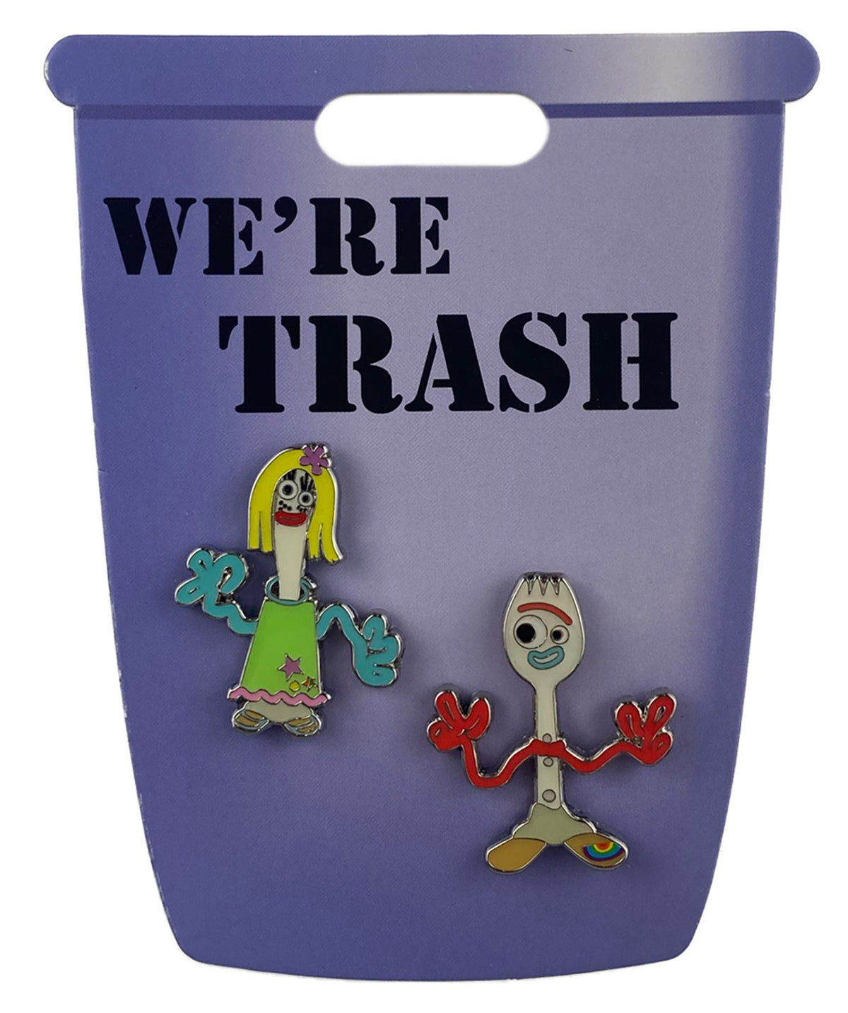 Disney Pin - Toy Story 4 Forky and Karen Beverly - 2-Pin Set - front view