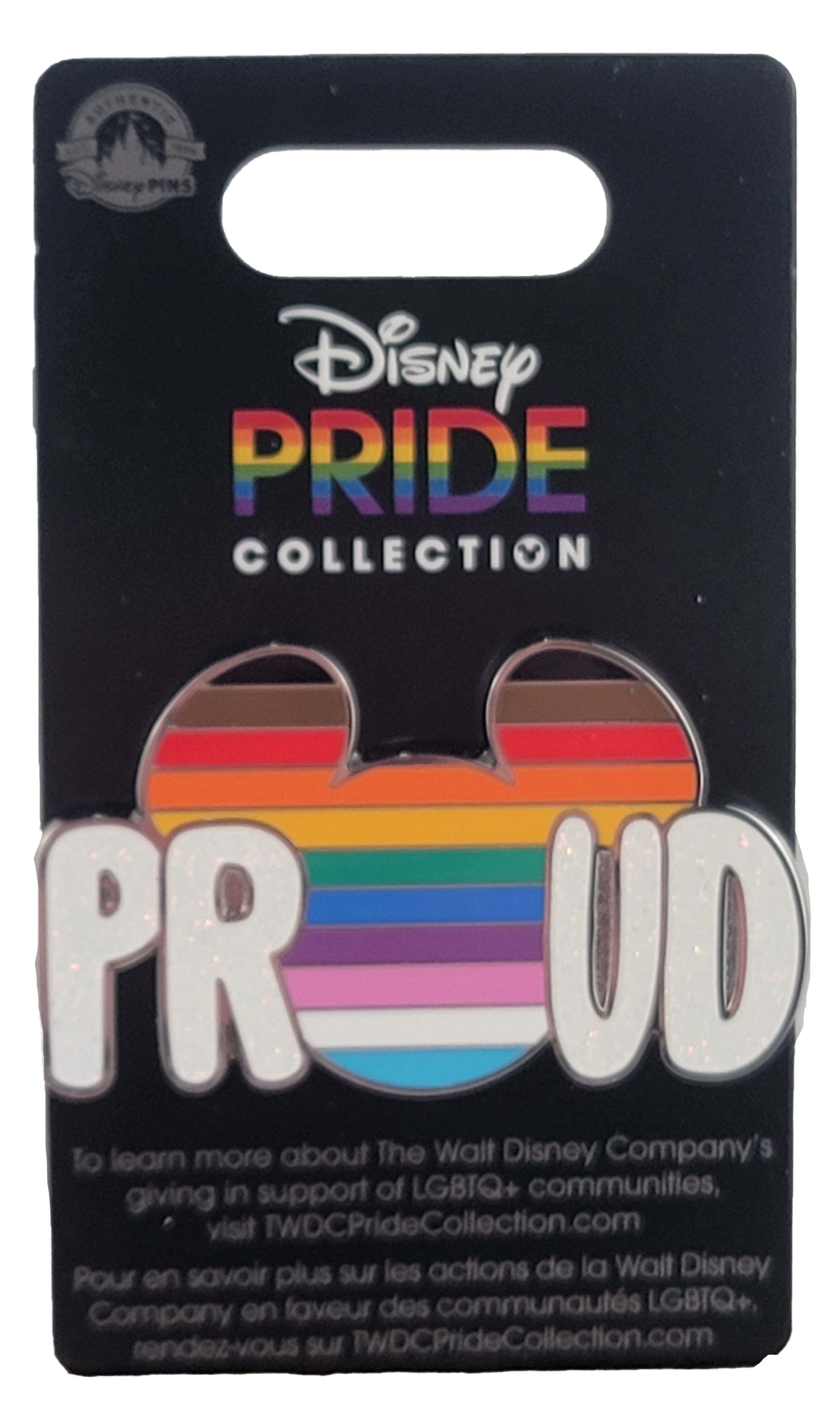 Disney Pin - Rainbow Pride Collection - Mickey Mouse Icon - Proud Inclusion Art