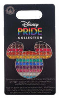 Disney Pin - Rainbow Pride Collection - Mickey Mouse Icon - Jeweled