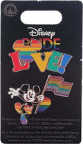 Disney Pin - Rainbow Pride Collection - Mickey Mouse - Icon Love and Flag Pin Set