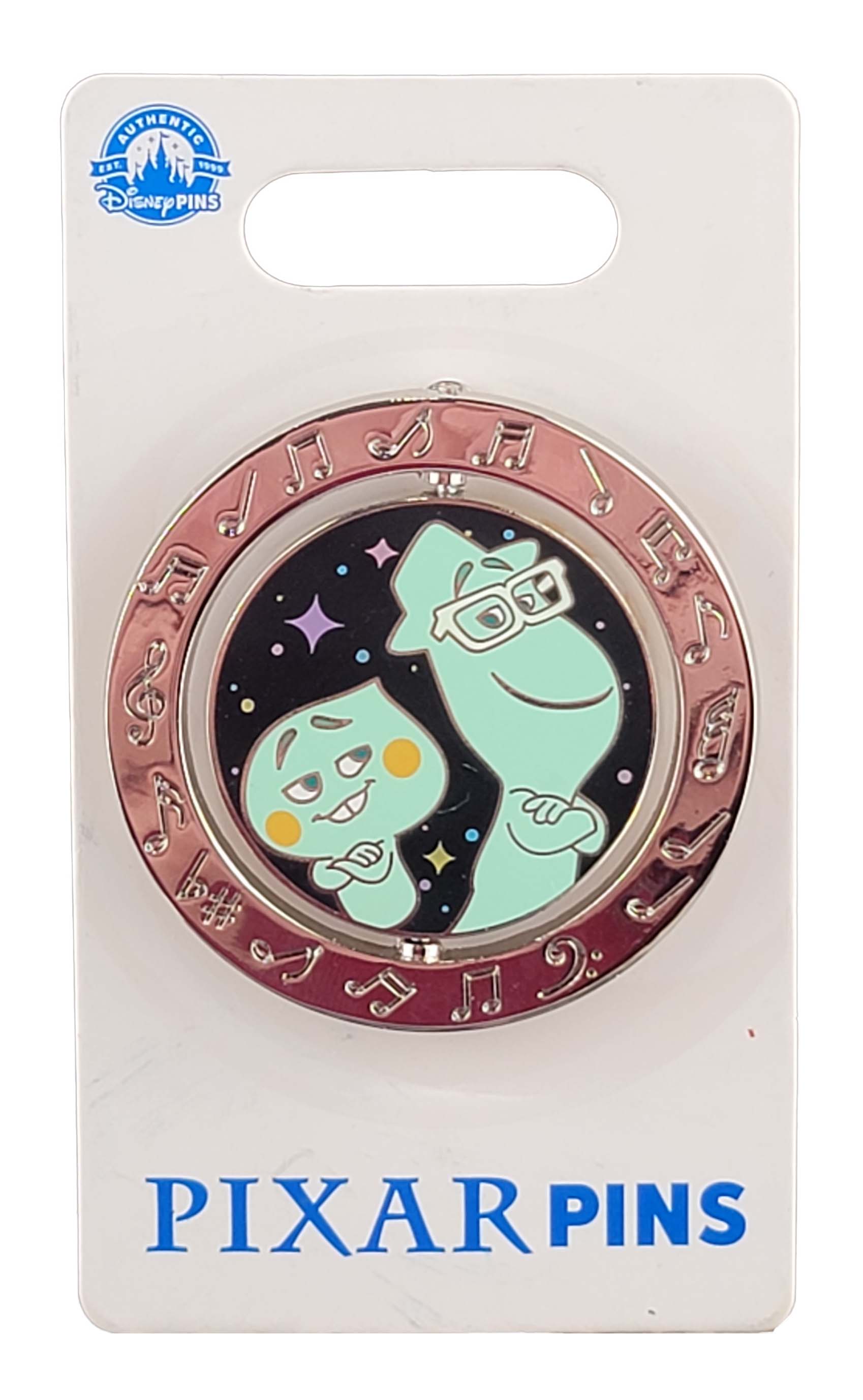 Disney Pin - Soul - Joe Gardner, Mr. Mittens and 22 - Spinner, view 2