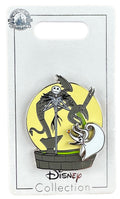 Disney Pin - The Nightmare Before Christmas - Town Square Fountain - Jack and Zero - front view