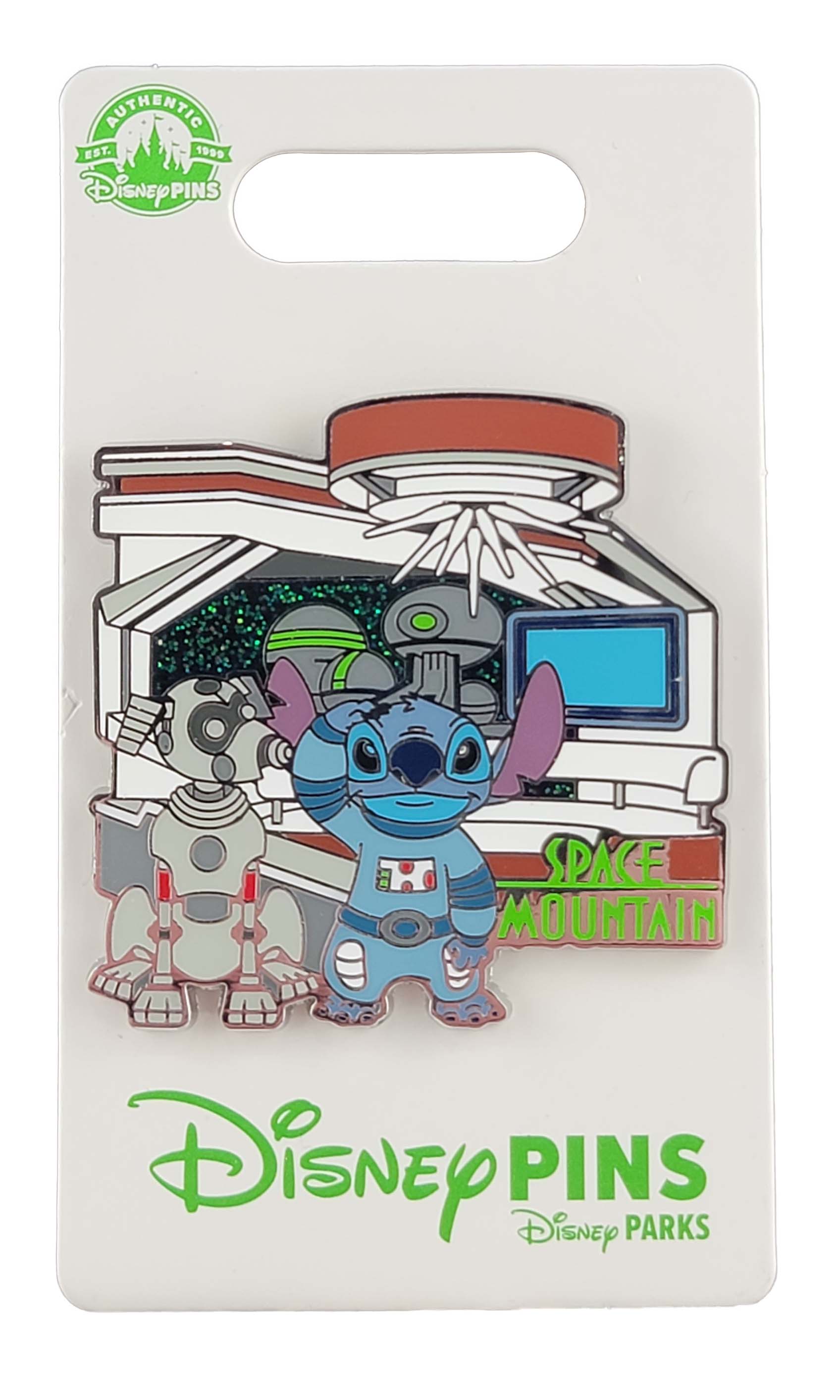Disney Pin - Lilo and Stitch - Space Mountain - Stitch and RCA Dog