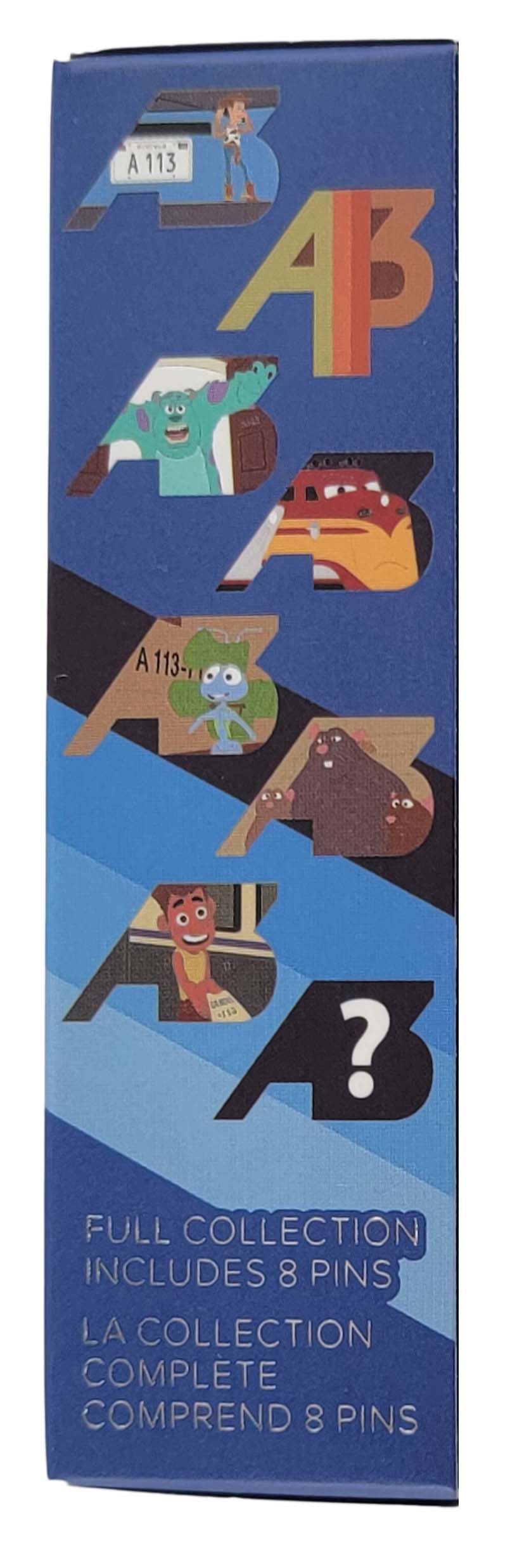 Disney Pin - Pixar A113 Mystery Box - 2 Random Pins - Sealed - package and series details