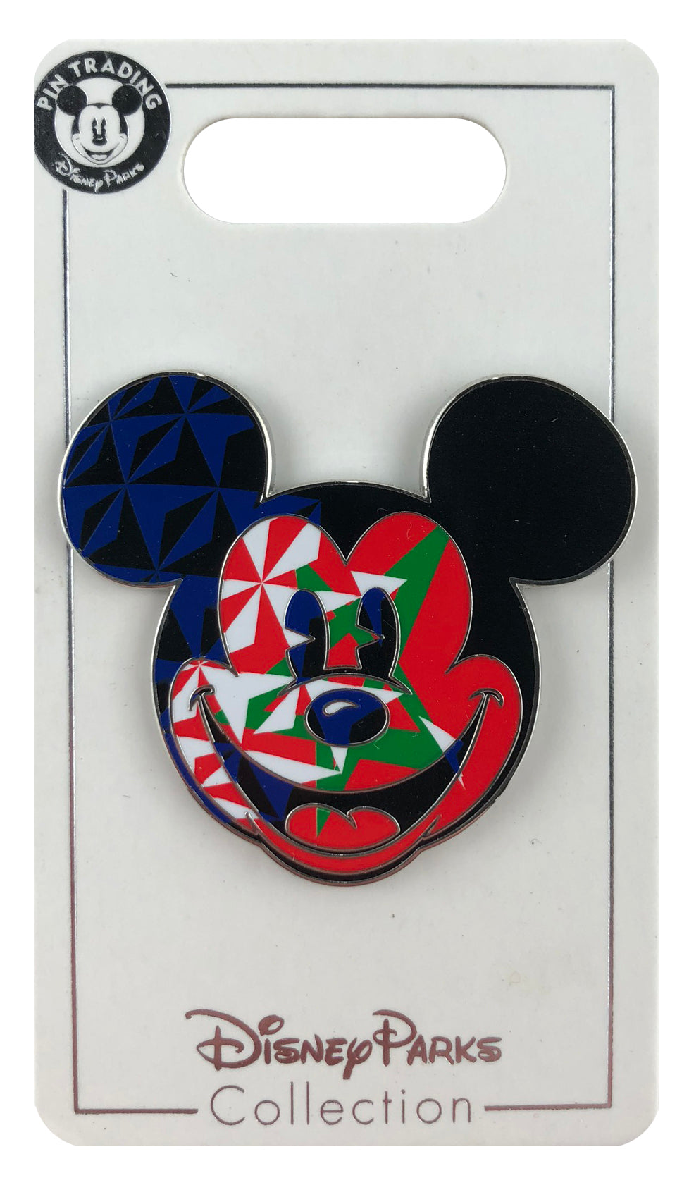 Disney Pin - EPCOT World Showcase - Mickey Head Icon - Morocco Flag