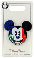 Disney Pin - EPCOT World Showcasen - Mickey Head Icon - Italy Flag