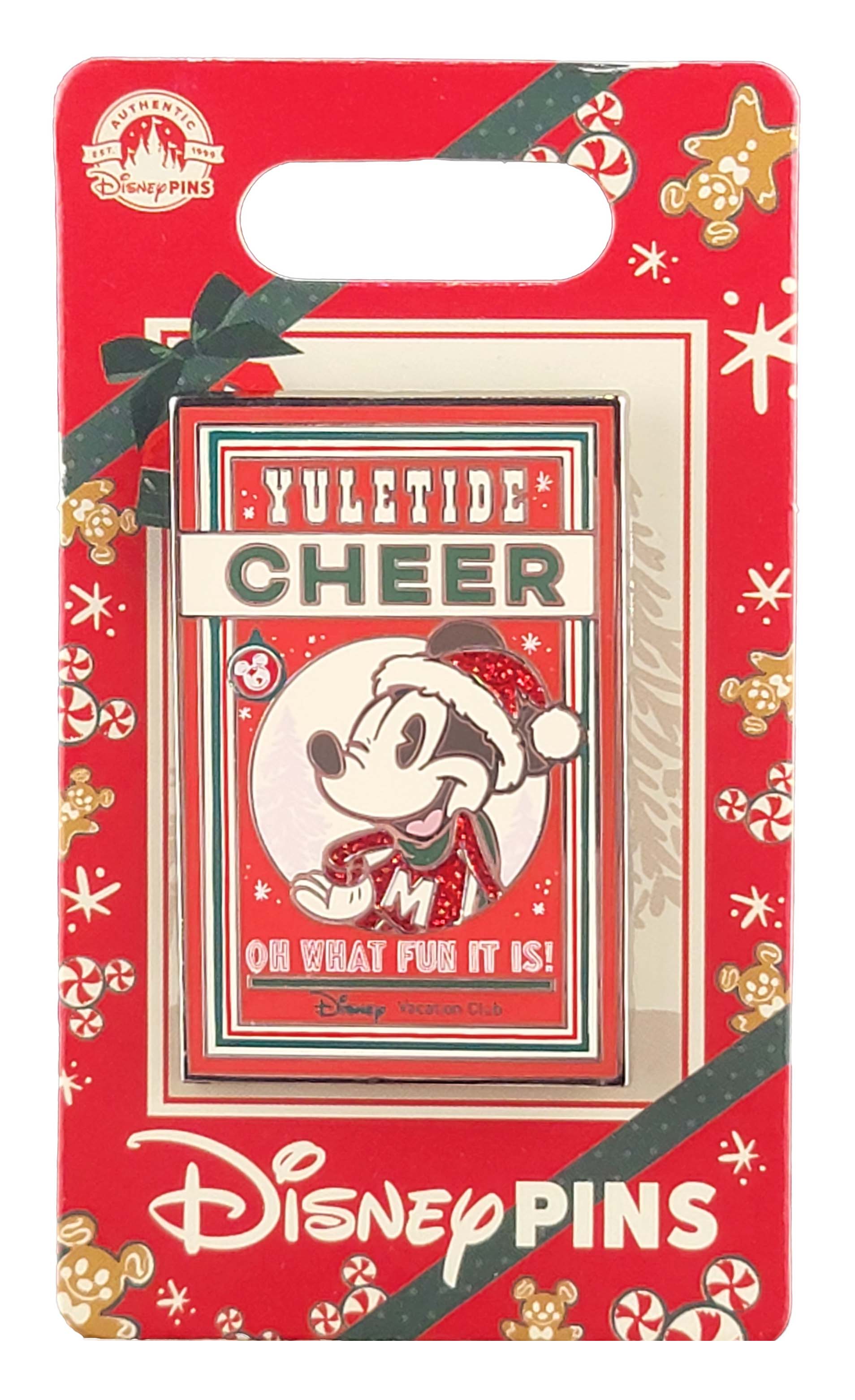 Disney Pin - Christmas Holiday 2022 Oh - Disney Vacation Club - Santa Mickey Mouse - Yuletide Cheer - What Fun It Is!