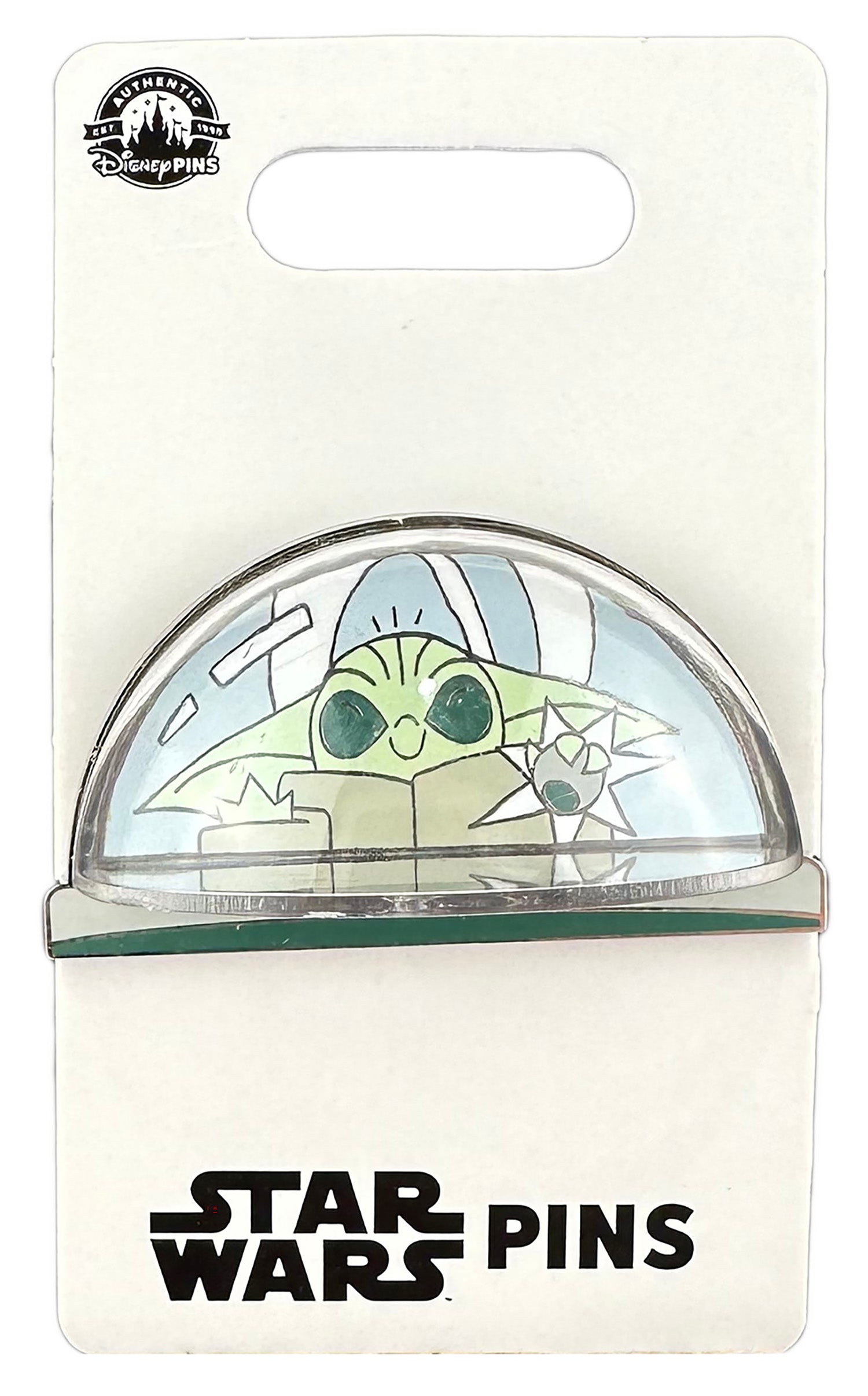 Disney Pin - Star Wars - The Mandalorian - Grogu - Tap Tap - 3D Dome