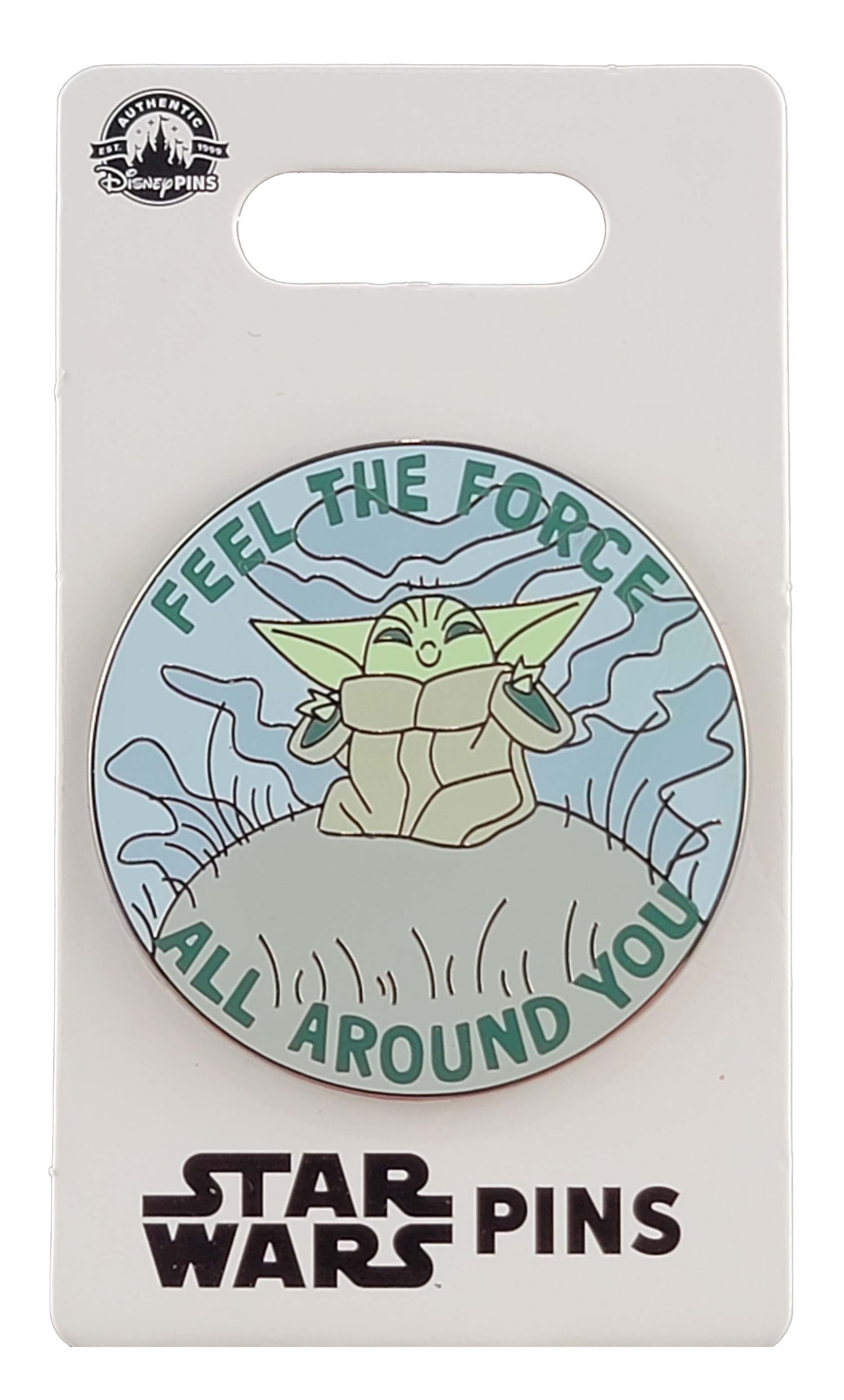 Disney Pin - Star Wars - The Mandalorian - Grogu - Feel the Force All Around You