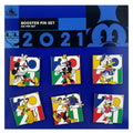 Disney Pin - Booster Set - Dated 2021 Mickey and Friends - 6-Pin Set - front view