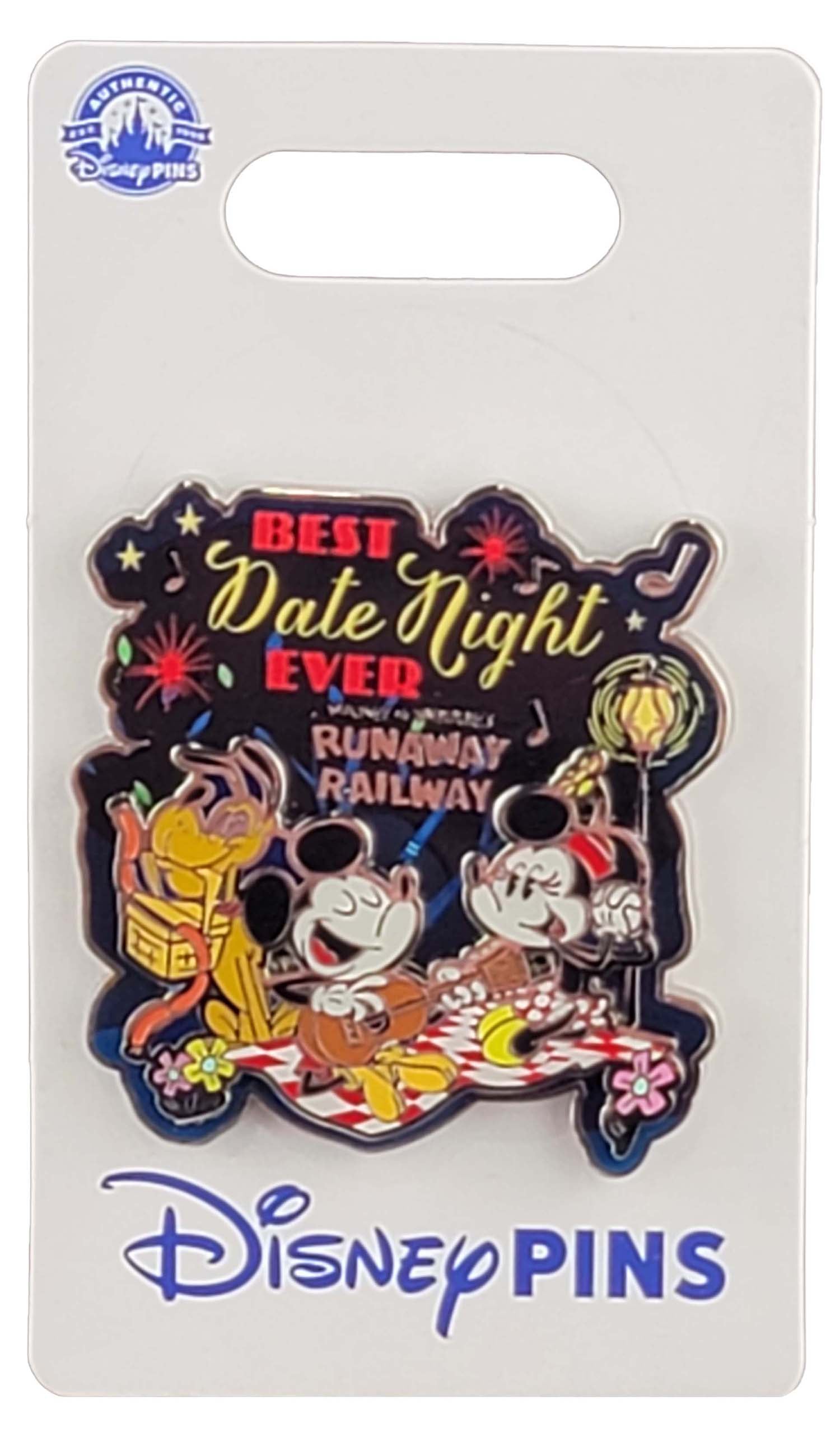 Disney Pin - Runaway Railway - Best Date Night Ever - Mickey Mouse, Minnie and Pluto