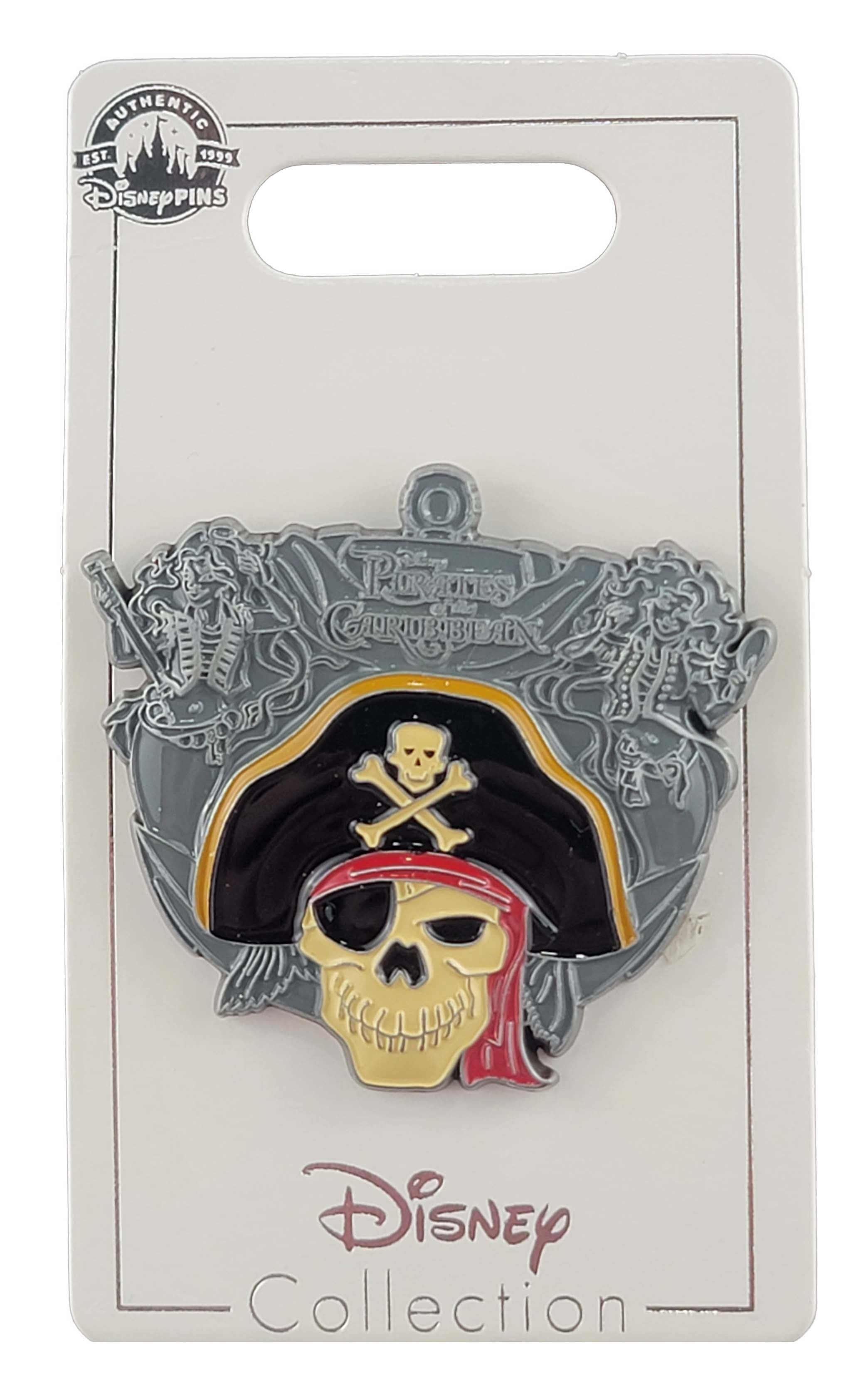 Disney Pin - Pirates of the Caribbean - Pirate Skull Logo - Sign