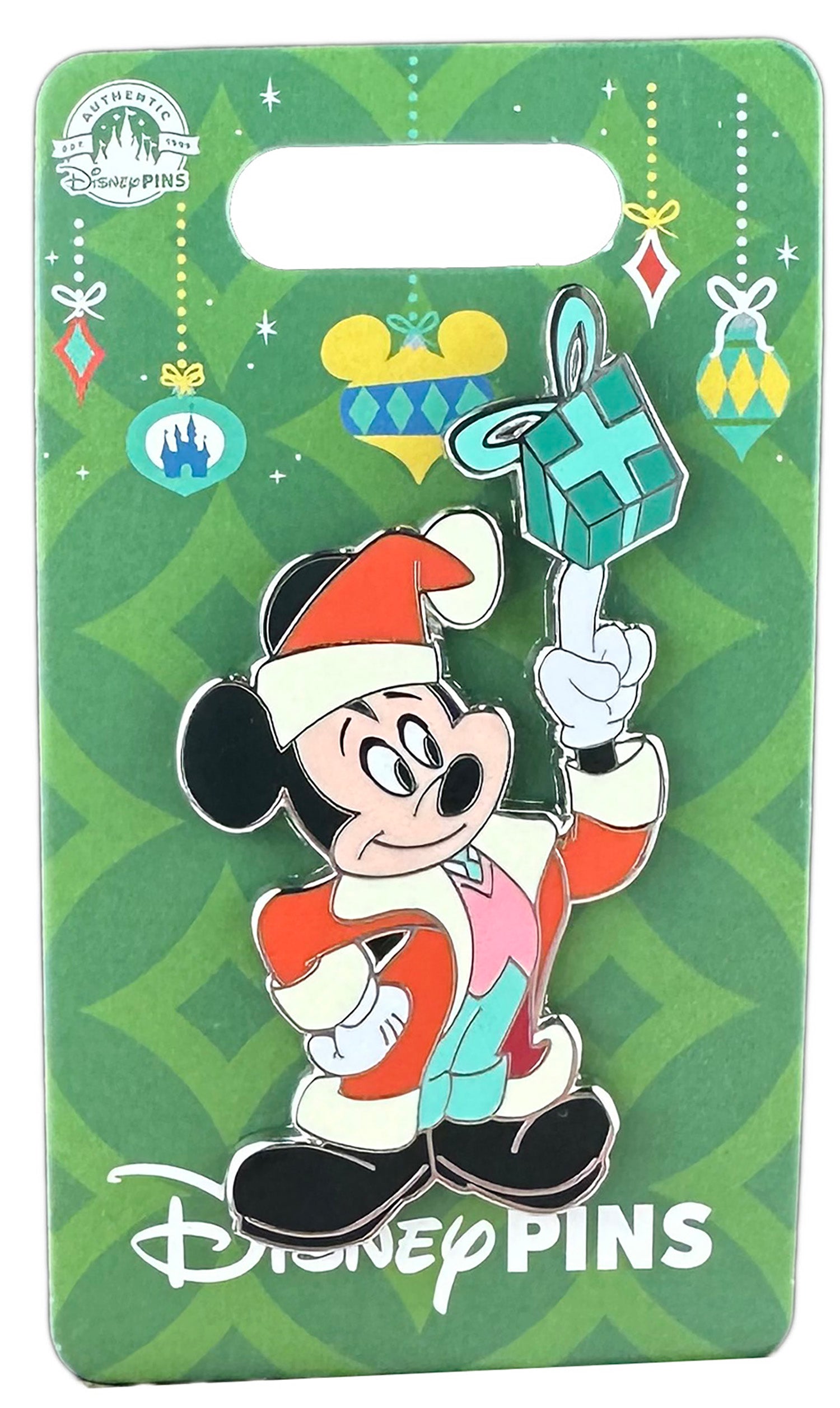 Disney Pin - Christmas Holiday 2023 - Santa Mickey Mouse - Balancing Gift