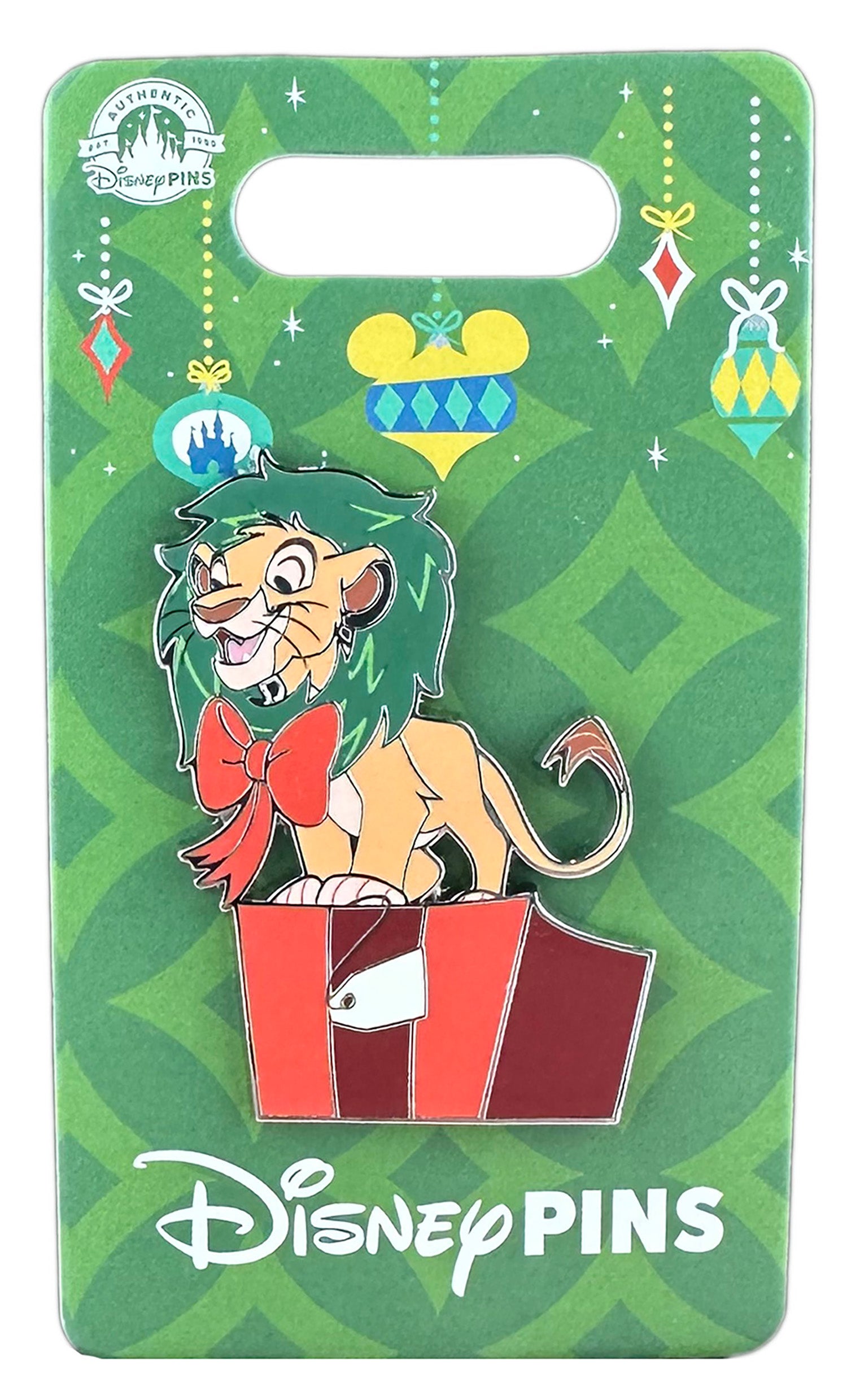 Disney Pin - Christmas Holiday 2023 - Lion King - Simba - Wreath and Present
