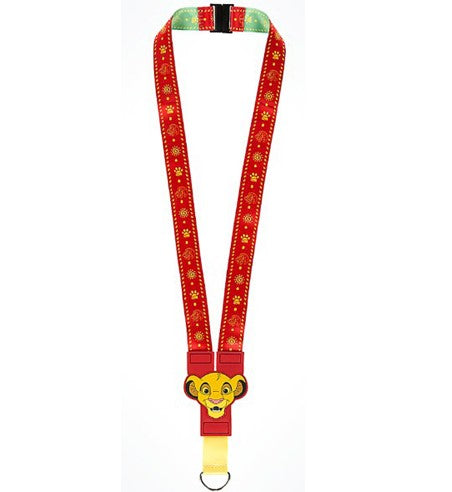 Disney Parks Pin Trading Lanyard - The Lion King - Simba and Nala - front view