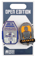 Disney Pin - Star Wars - R2D2 and ARAKYD Industries K-2SO - Droid Depot