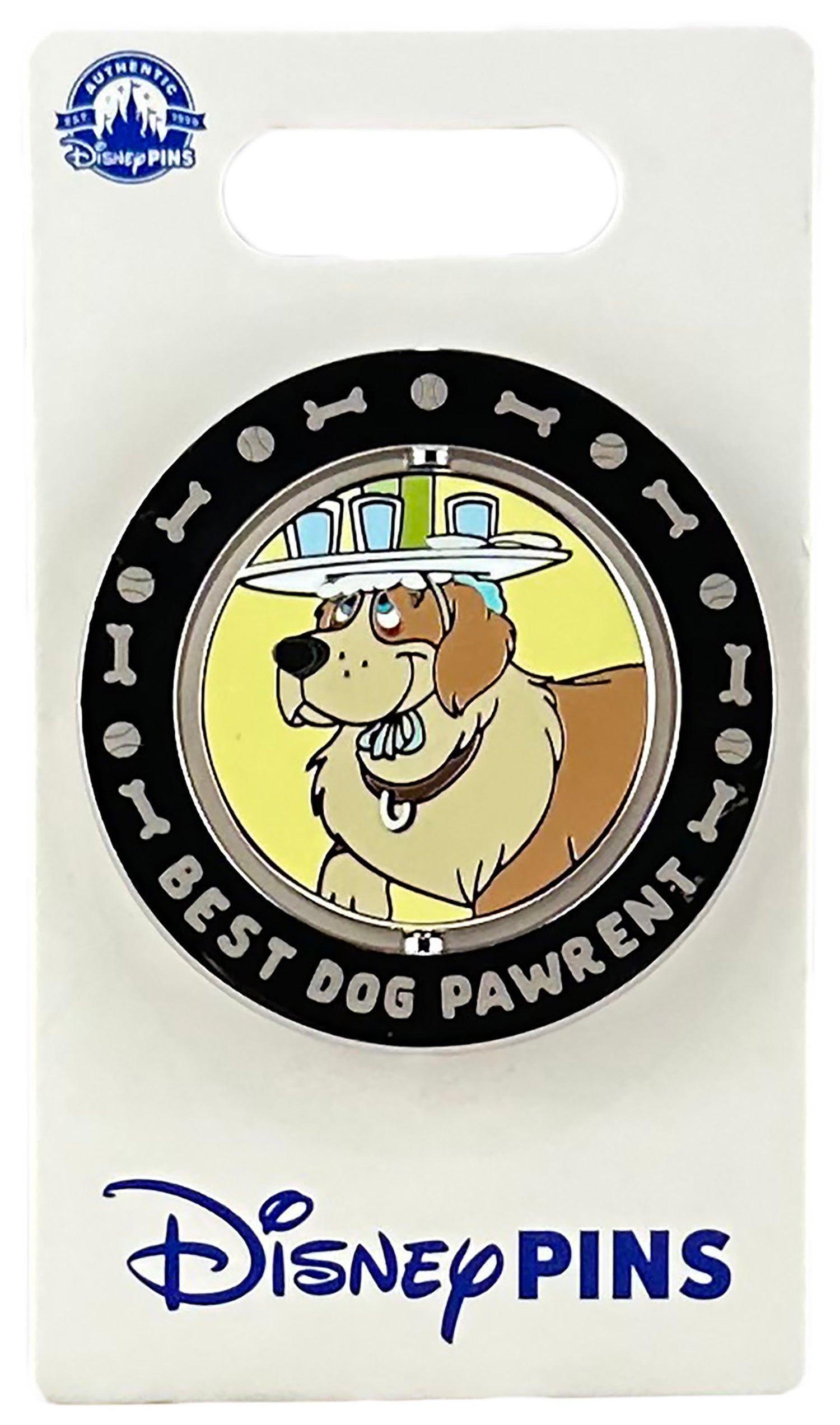 Disney Pin - Nana, Wendy, Michael and John - Peter Pan - Best Dog Pawrent - Spinner, view 1