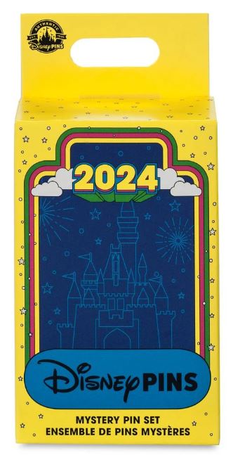 Disney Pin - 2024 Dated Mystery Box - 2 Random Pins - front view