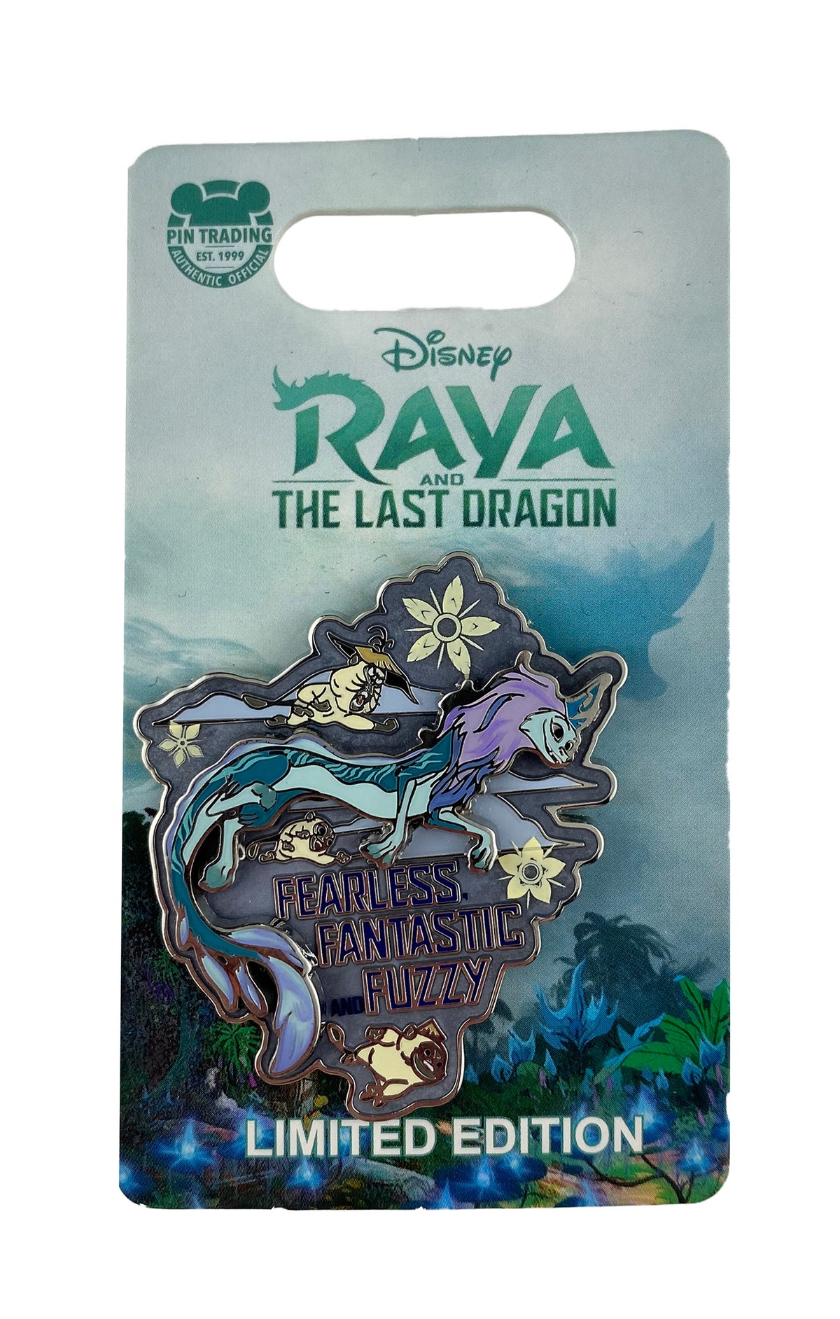 Disney Pin - Raya and the Last Dragon - Fearless, Fantastic, and Fuzzy - front view