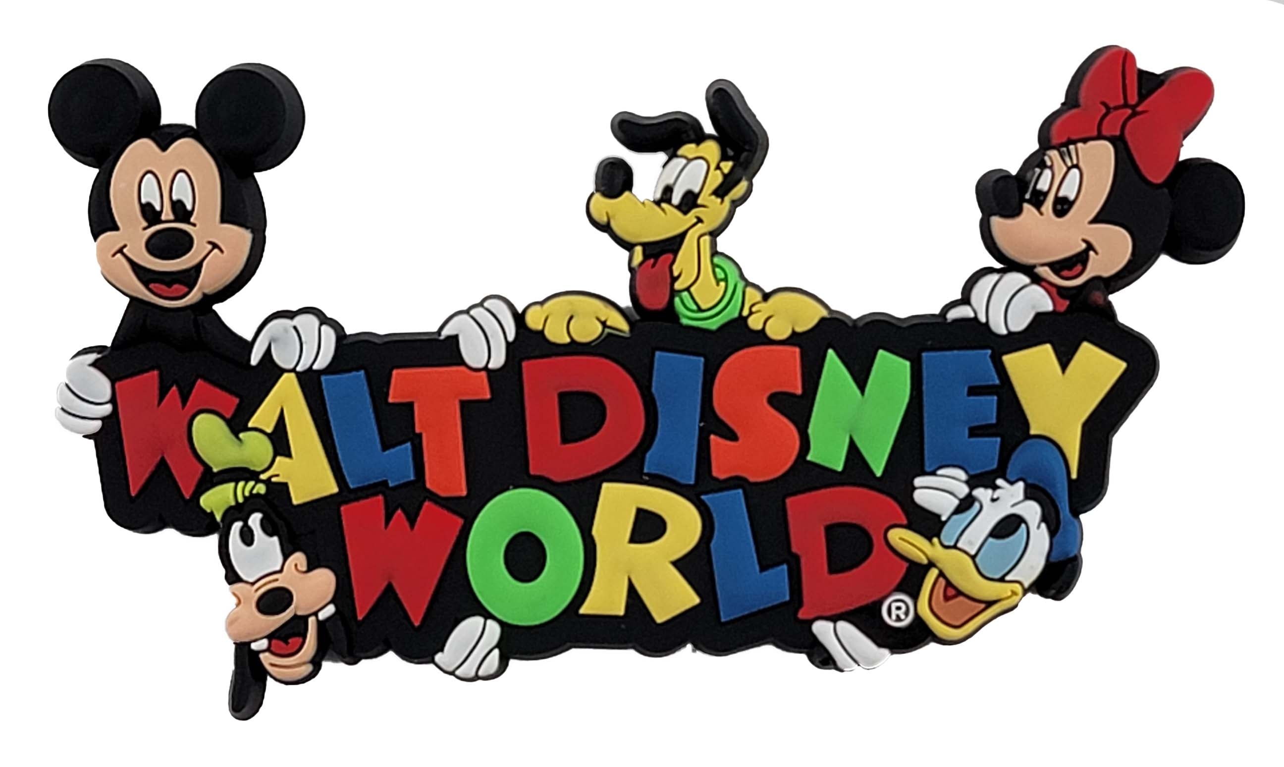 Disney Magnet - Walt Disney World - Letters - Mickey Mouse the Fab Five - Logo - front view