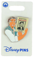 Disney Pin - Tangled - Flynn Rider - Thief - Wanted Dead or Alive - front view