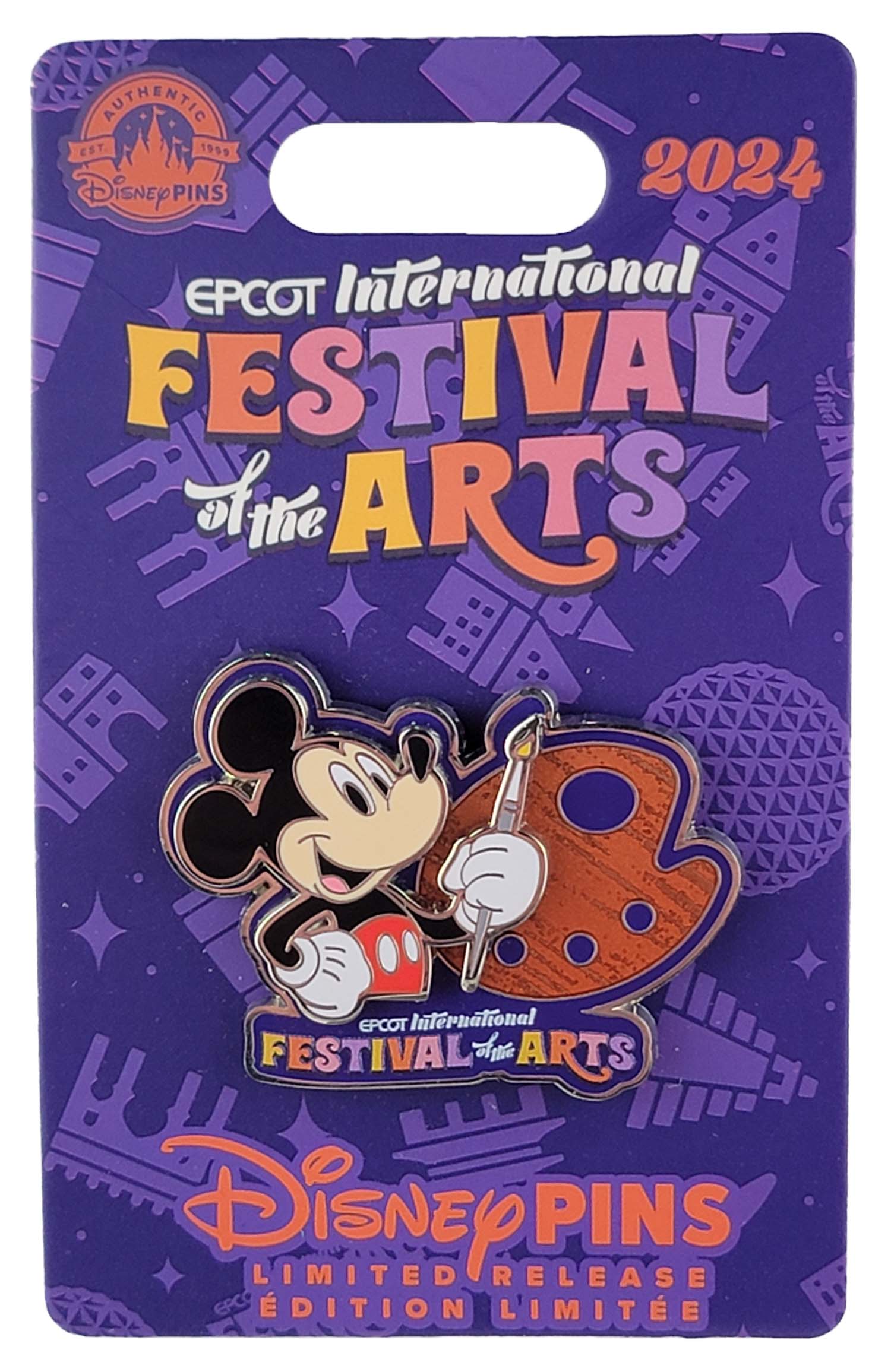 Disney Pin - 2024 Epcot Festival Of The Arts - Mickey Mosue Logo