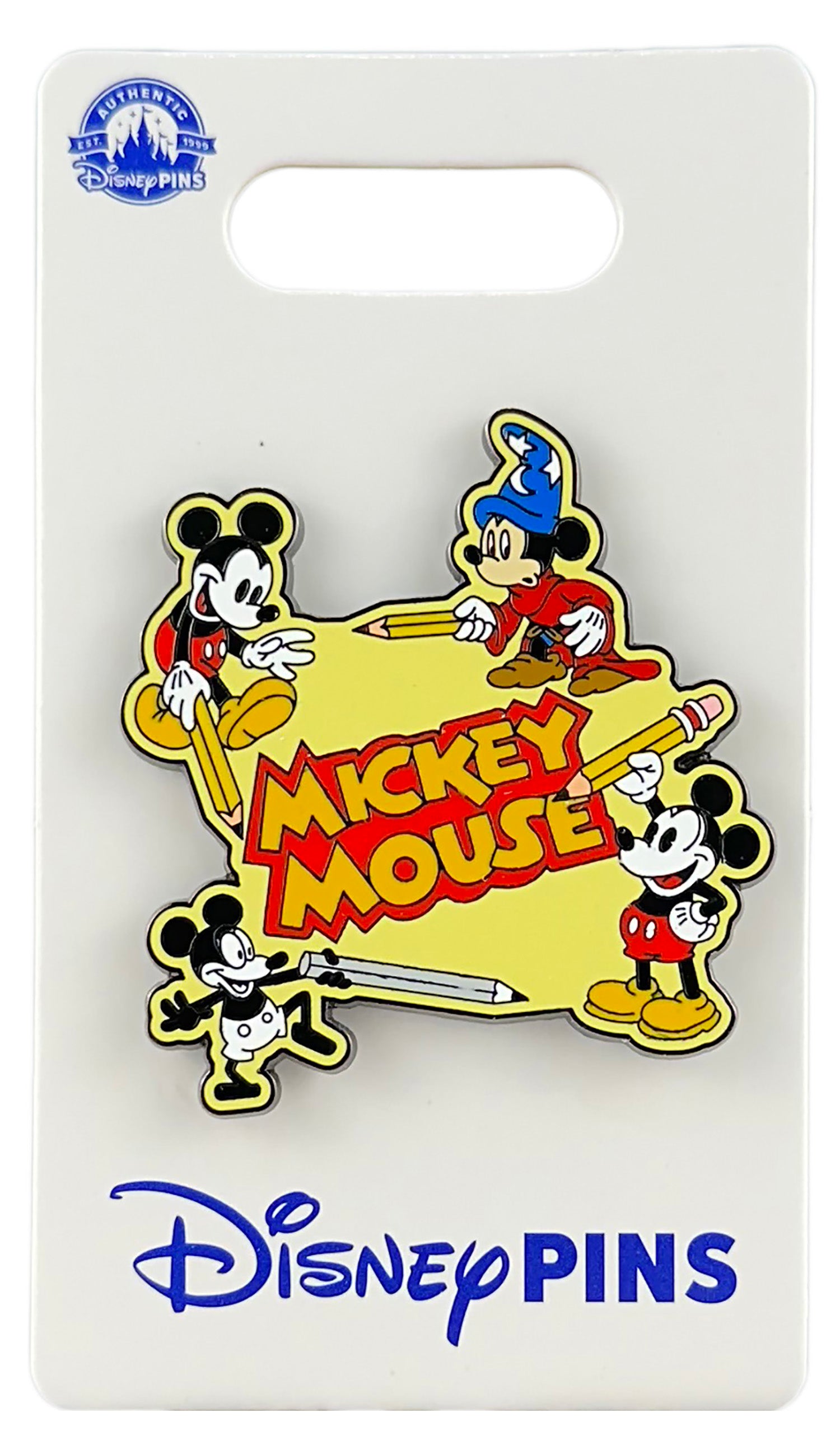 Disney Pin - Mickey Mouse - Sorcerer Mickey - Plane Crazy - Through the Years - Pencils