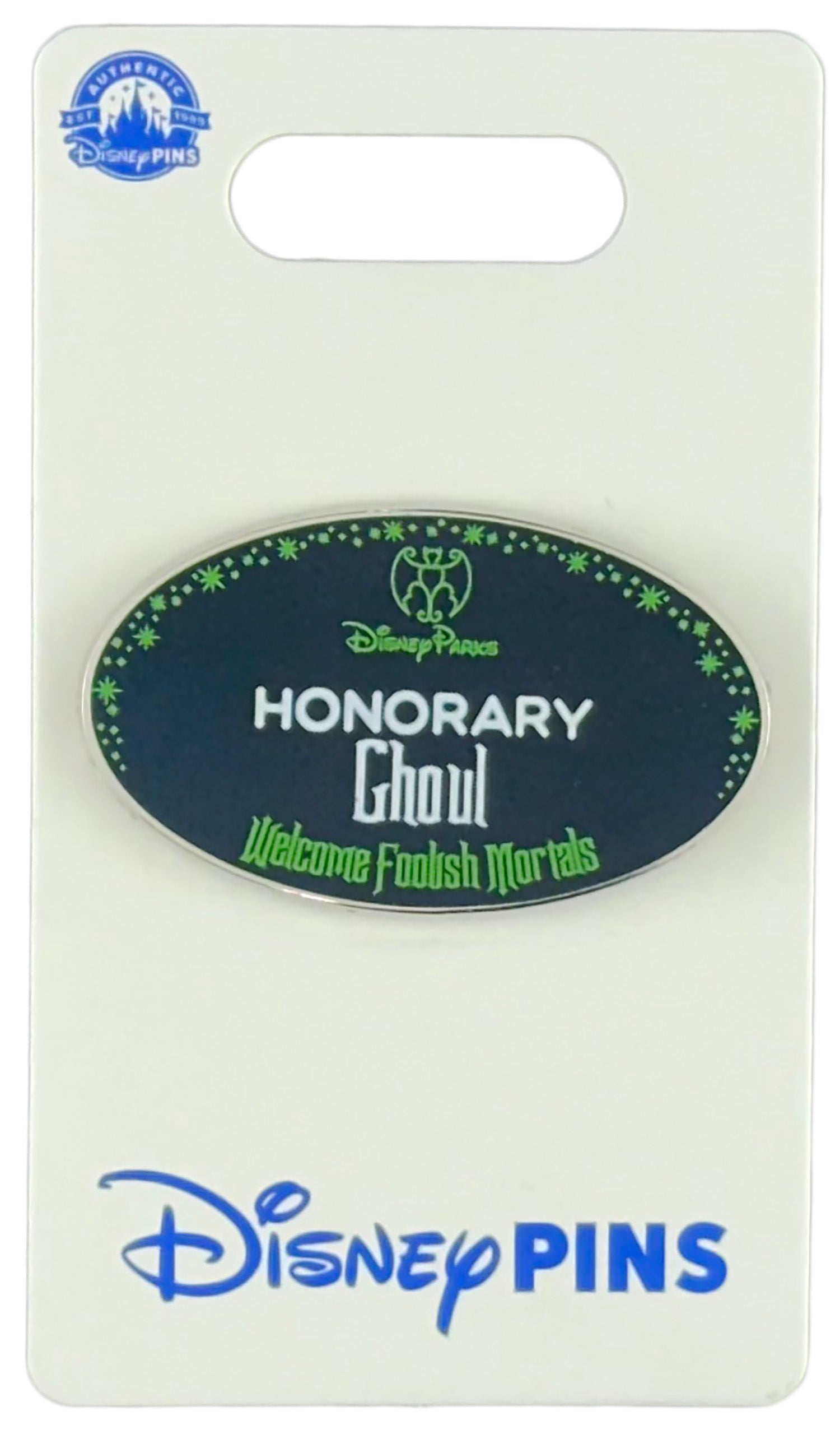 Disney Pin - Haunted Mansion - Name Tag - Honorary Ghoul