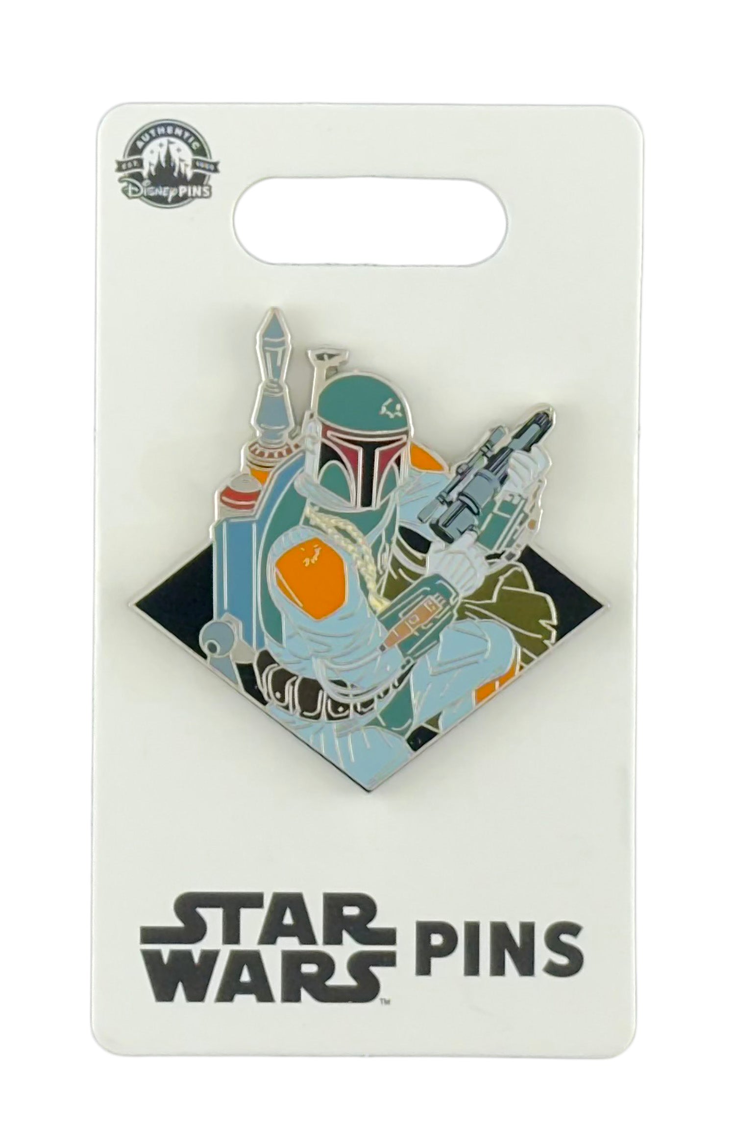 Disney Pin - Star Wars - Mandalorian Bounty Hunter - Boba Fett